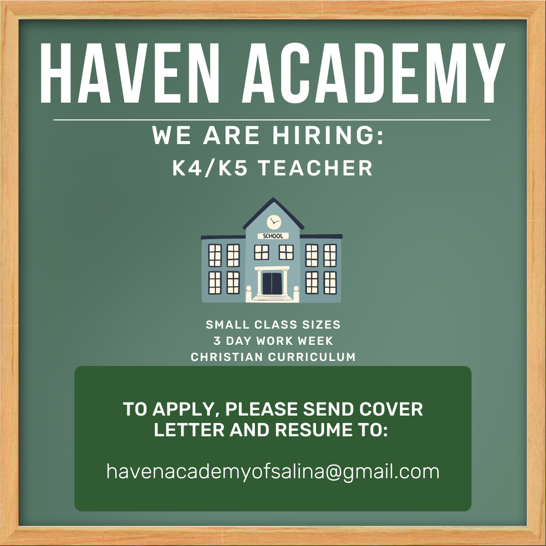Now Hiring: K4/K5 Teacher!