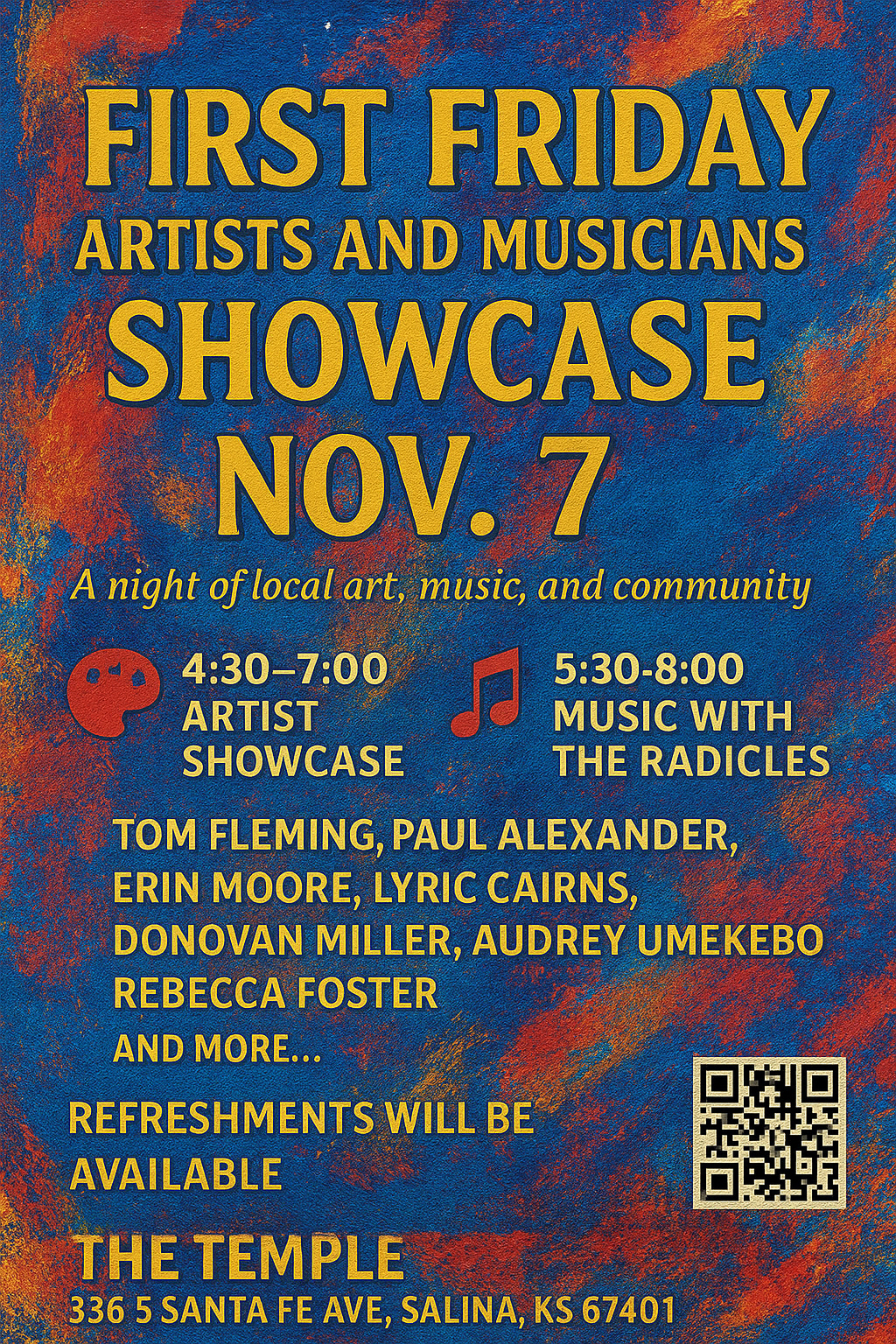 First Friday Artist and Musician Showcase 