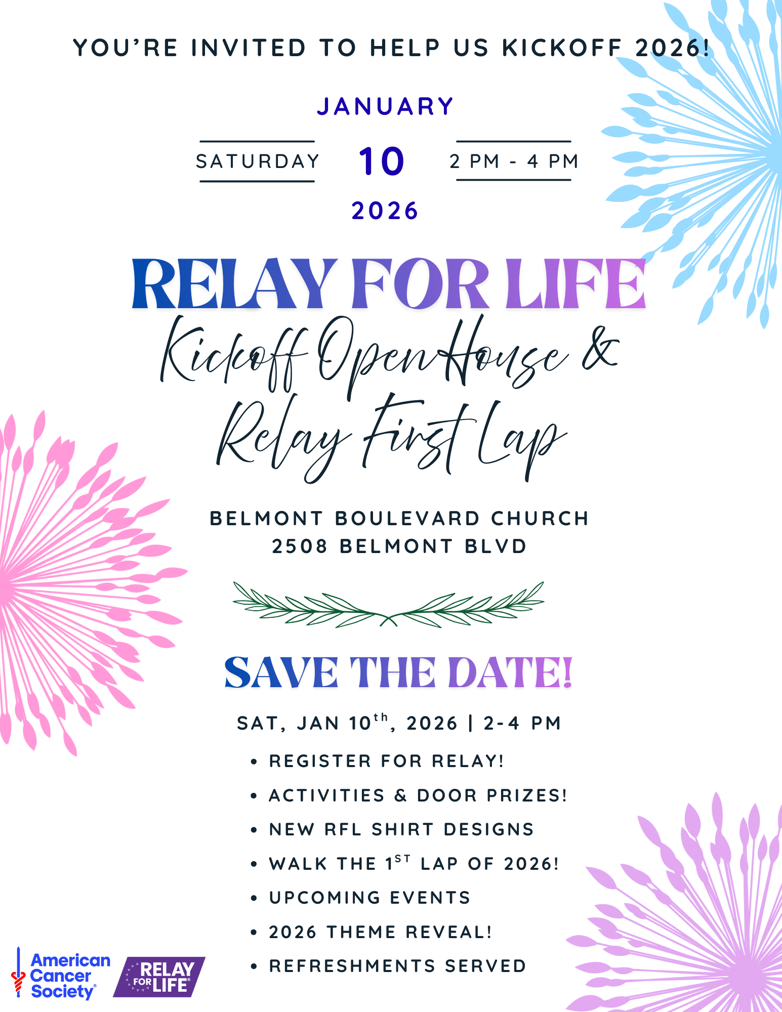 Relay For Life of Saline County launches 2026 Season with a Kickoff Open House!