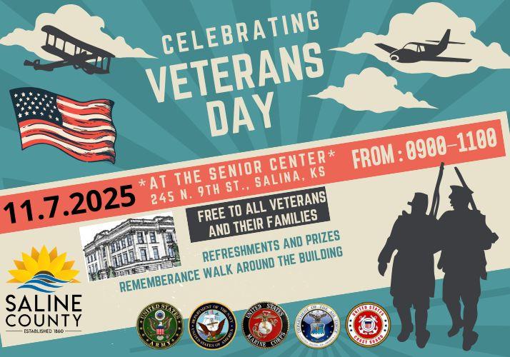 Annual Veterans Day Celebration Set for Friday in Saline County