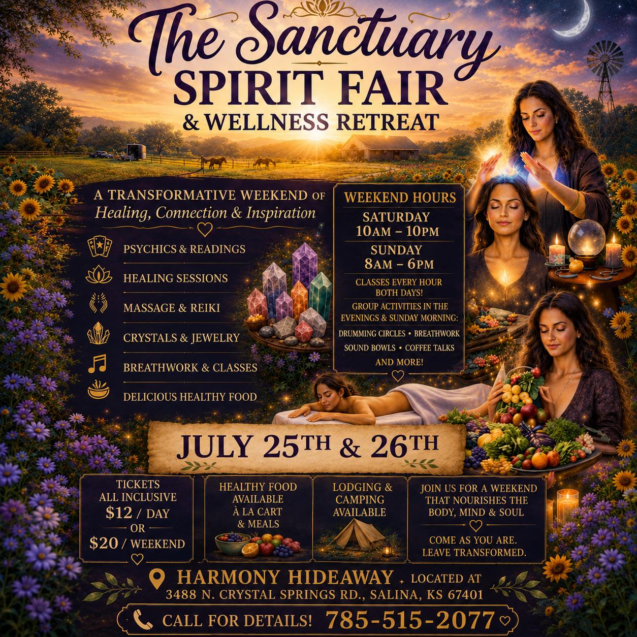 The Sanctuary 2nd Annual Spirit Fair Retreat!