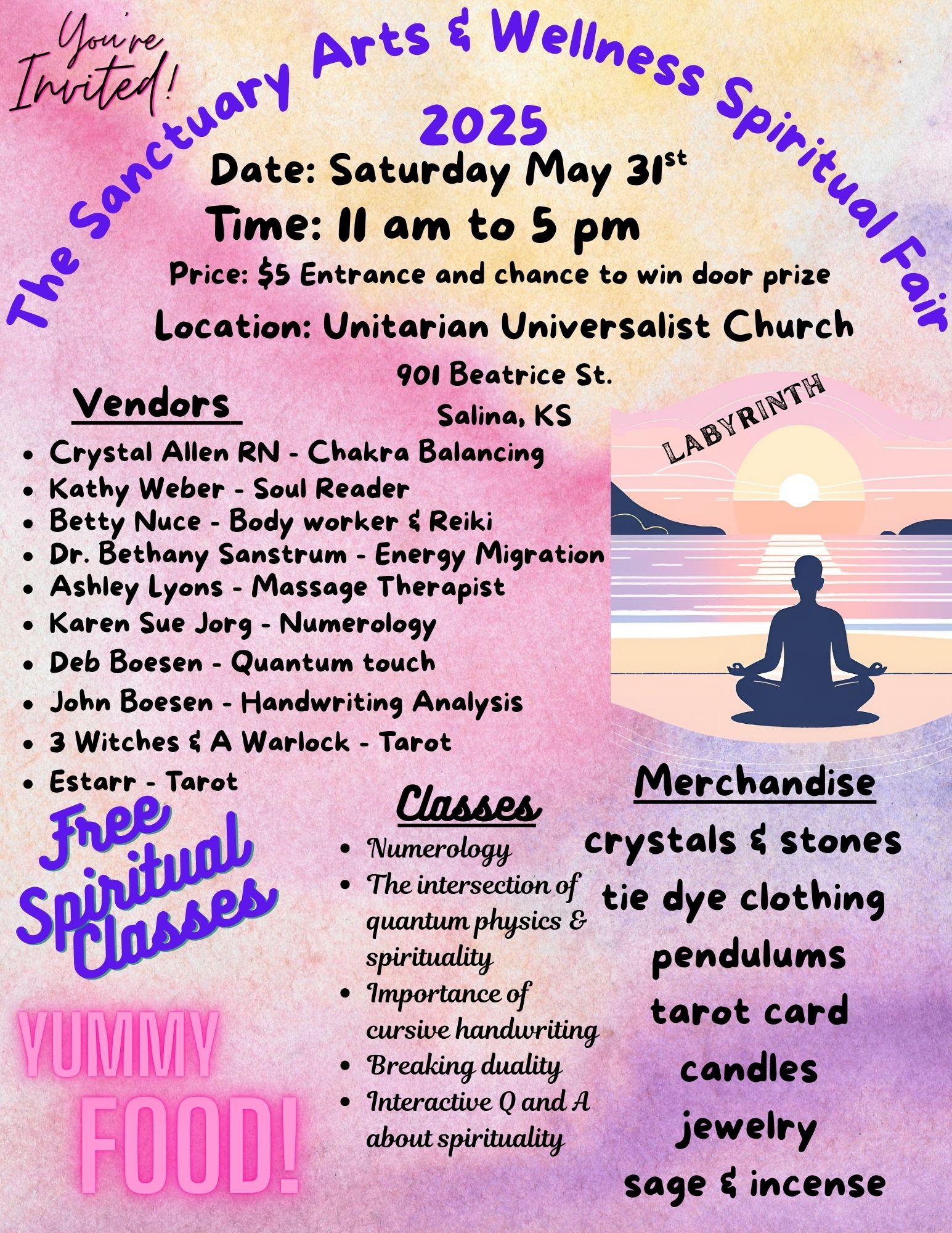 The Sanctuary Arts & Wellness Annual Spiritual Fair