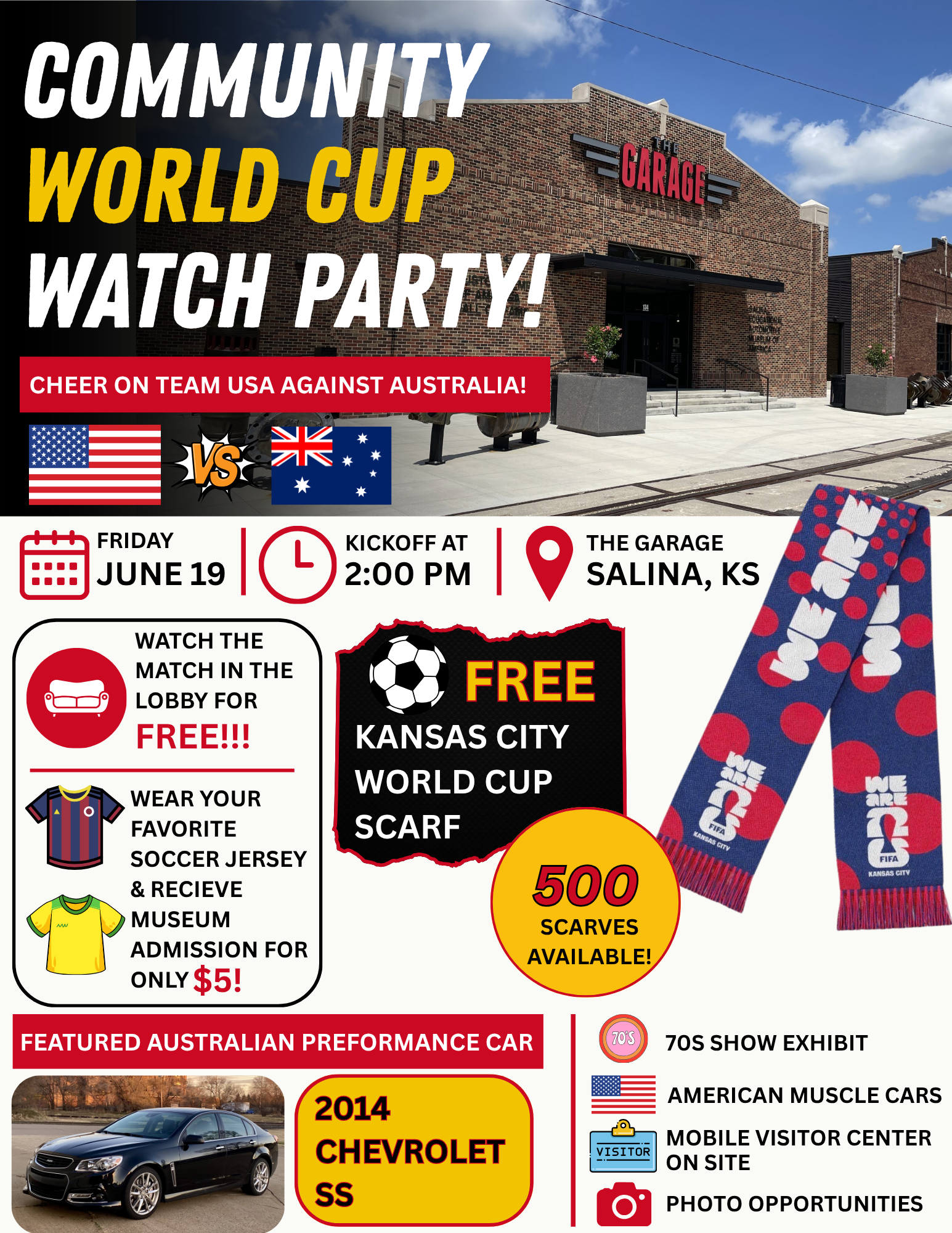 World Cup Watch Party - USA vs Australia