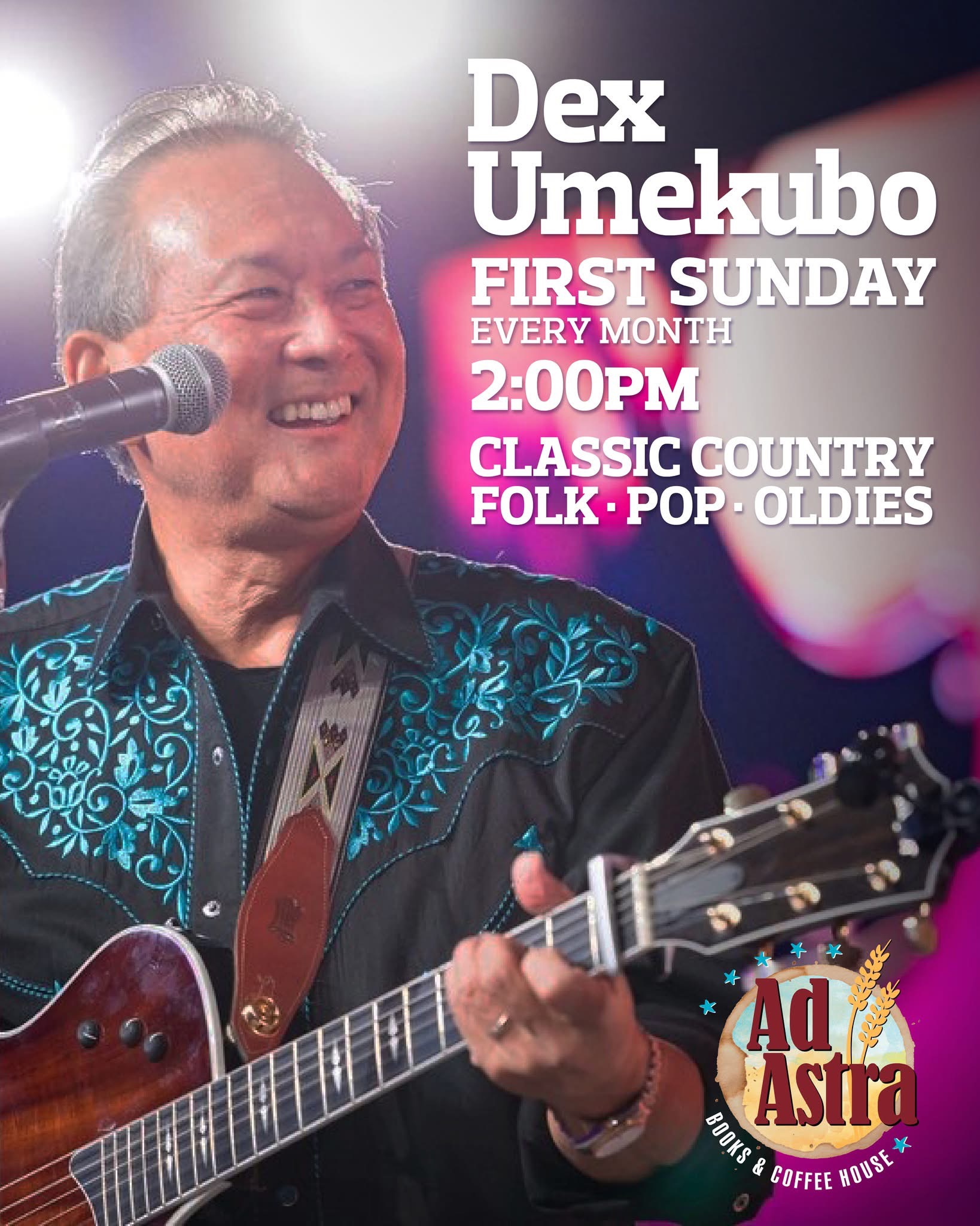 Dex Umekubo at Ad Astra Books & Coffee House