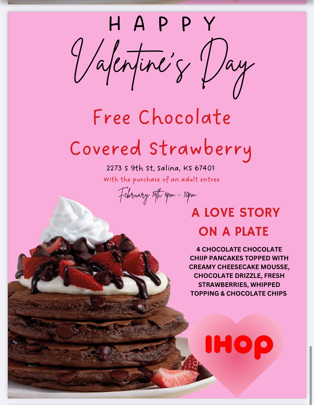Free pancakes 