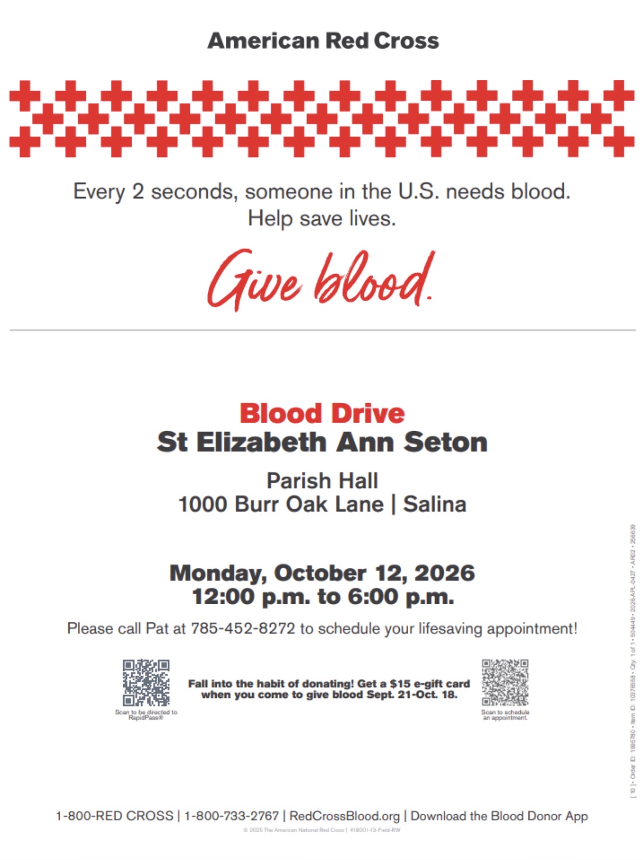 Be a LIFESAVER! Donate blood! 