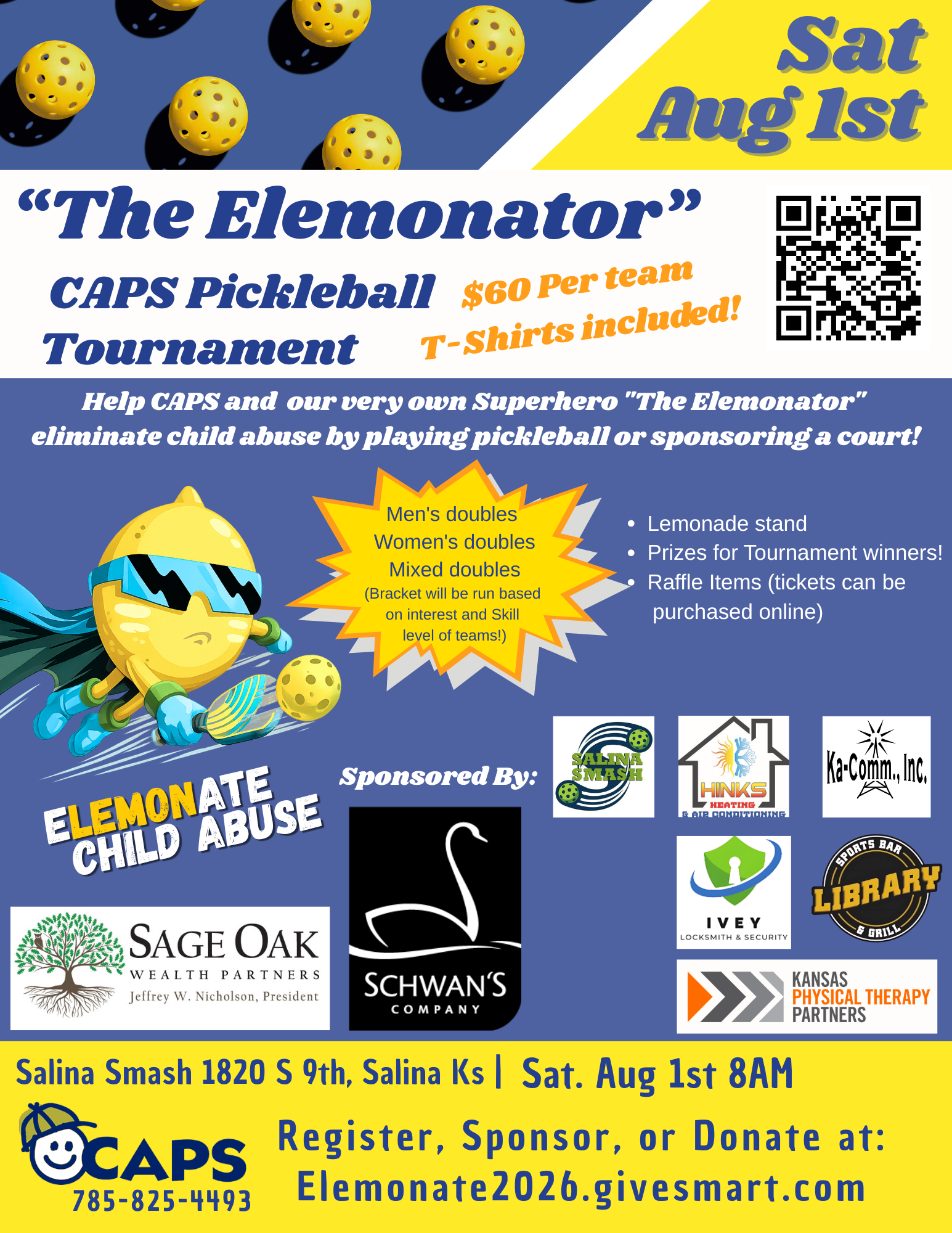 "The Elemonator" CAPS Pickleball Tournament
