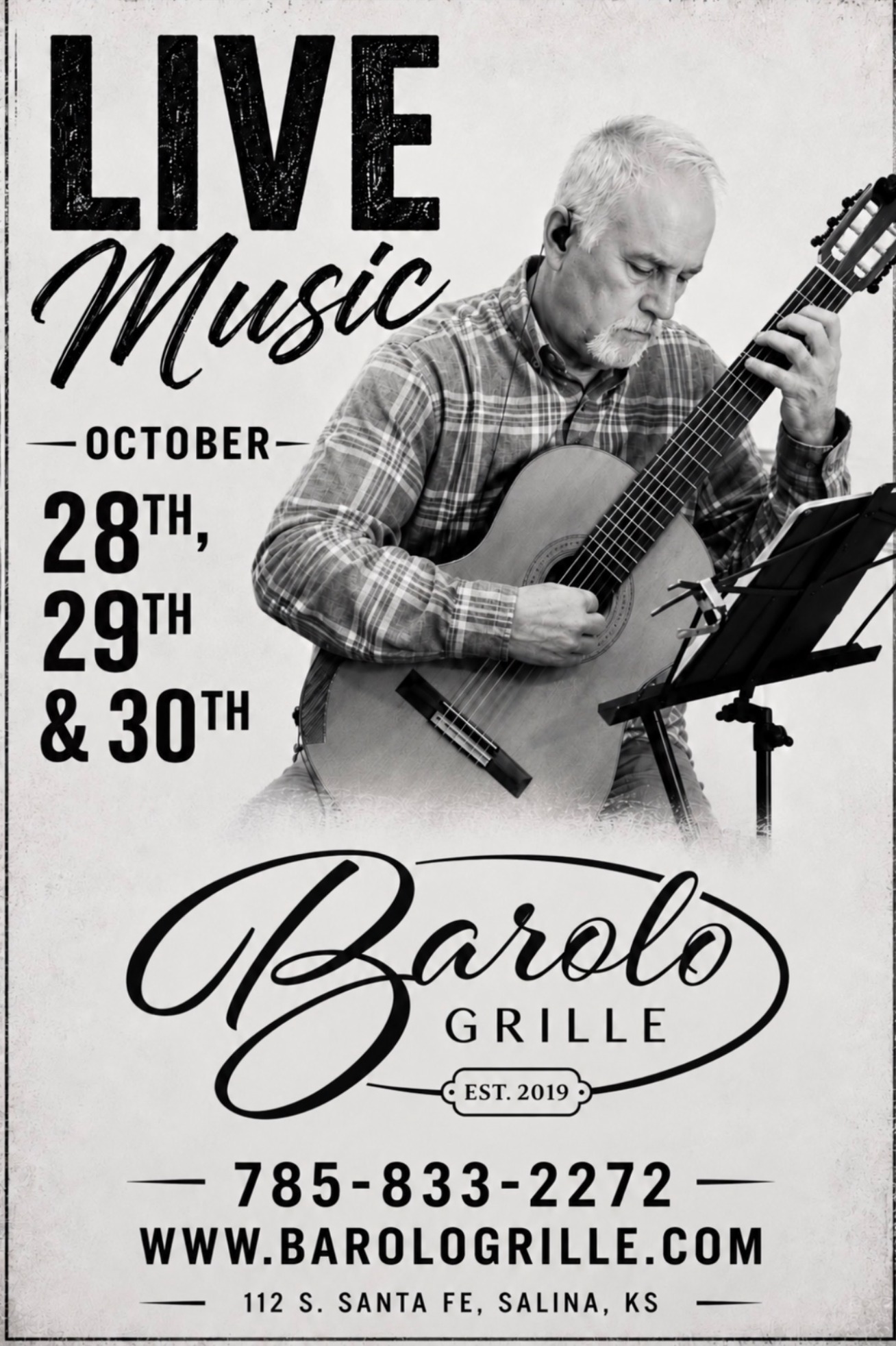 Live Classical Guitar with Howard Glanton at Barolo Grille
