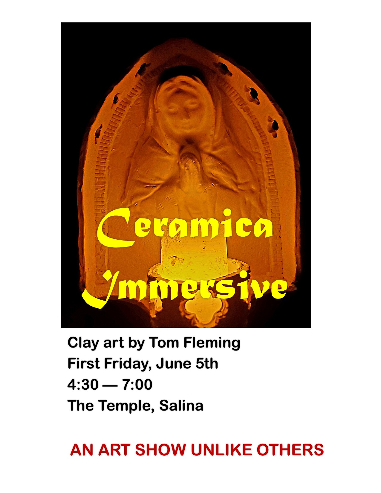 First Friday Art Event June 5th at the Temple