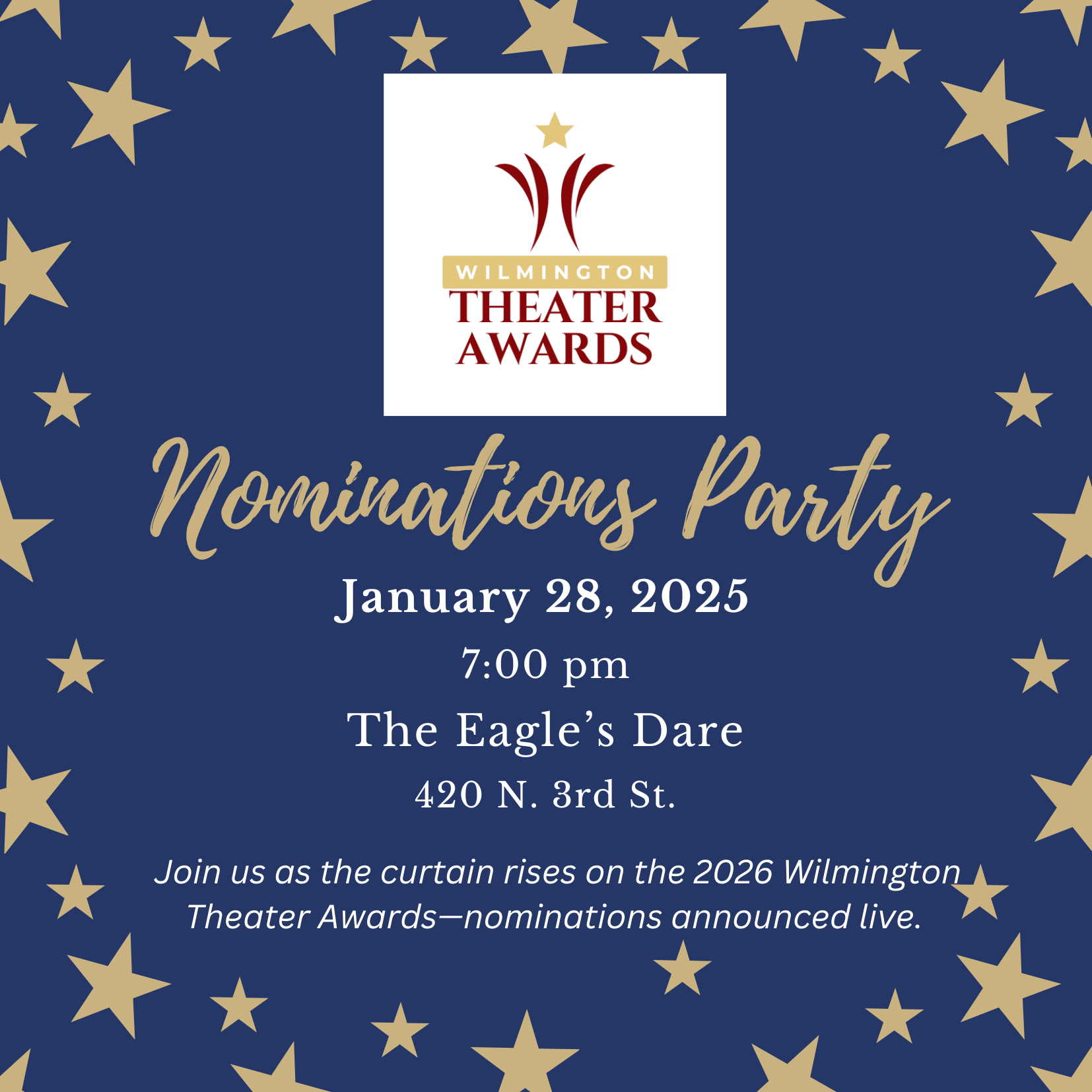 Wilmington Theater Awards to Announce 2026 Nominees