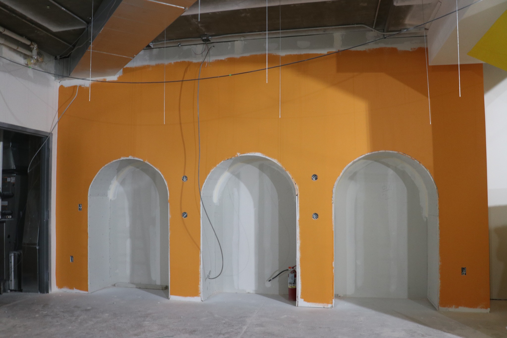 Current Progress of Reading Nooks in Salina Public Library Youth Services Remodel  Photo courtesy Salina Public Library