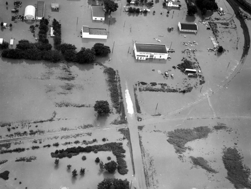 Salina’s Downtown Business District Underwater in 1951