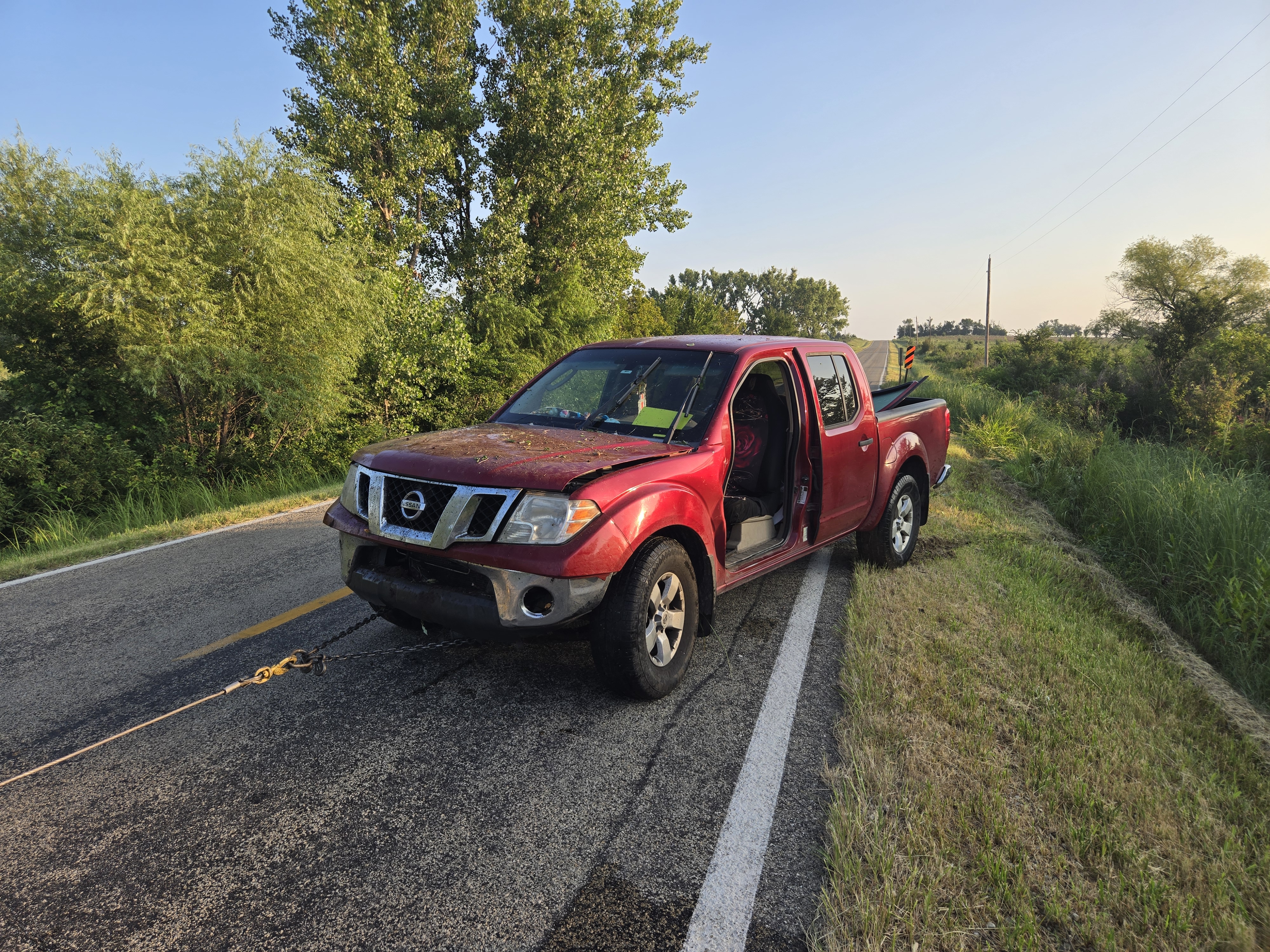 Tescott Woman Injured After Vehicle Leaves Roadway North of Salina