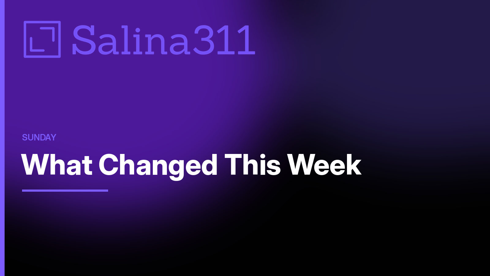 What changed in Salina this week