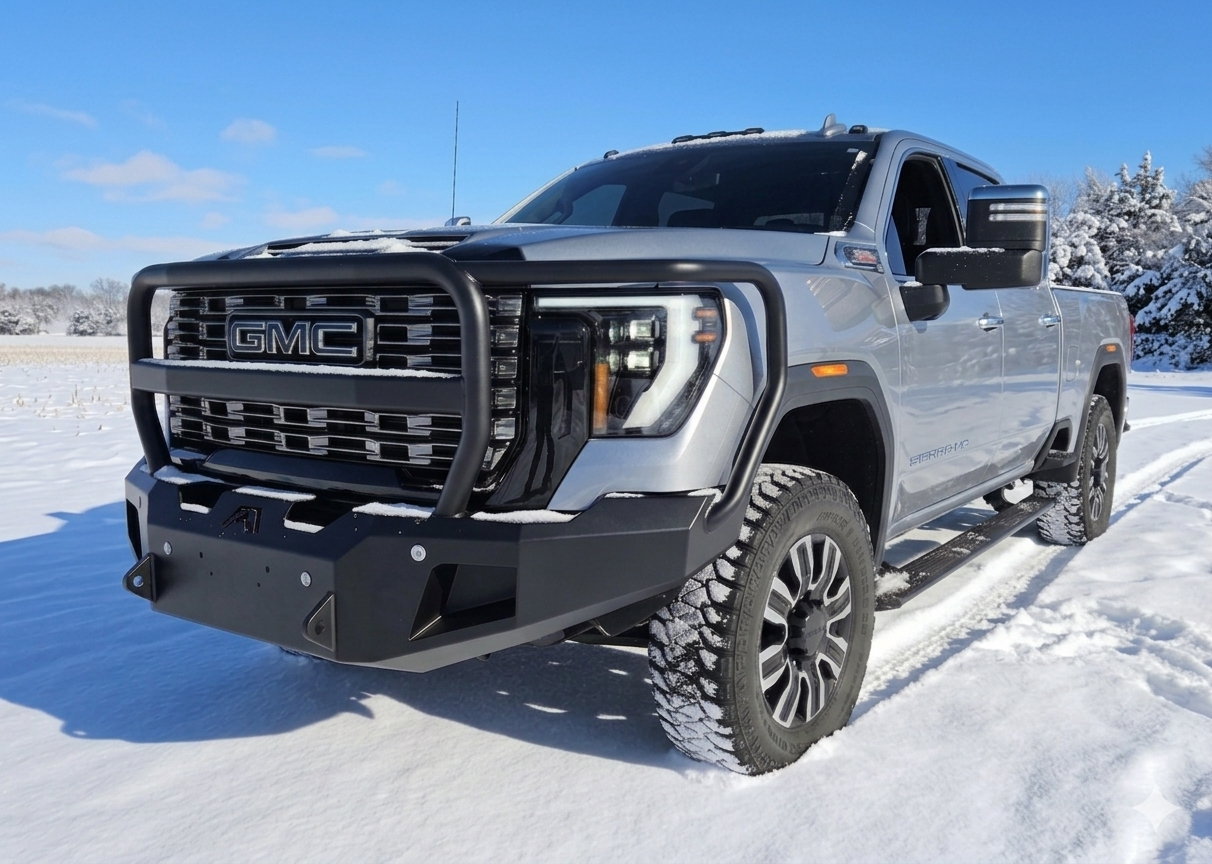 Protect your new truck with a new&nbsp; Fab Four front bumper.