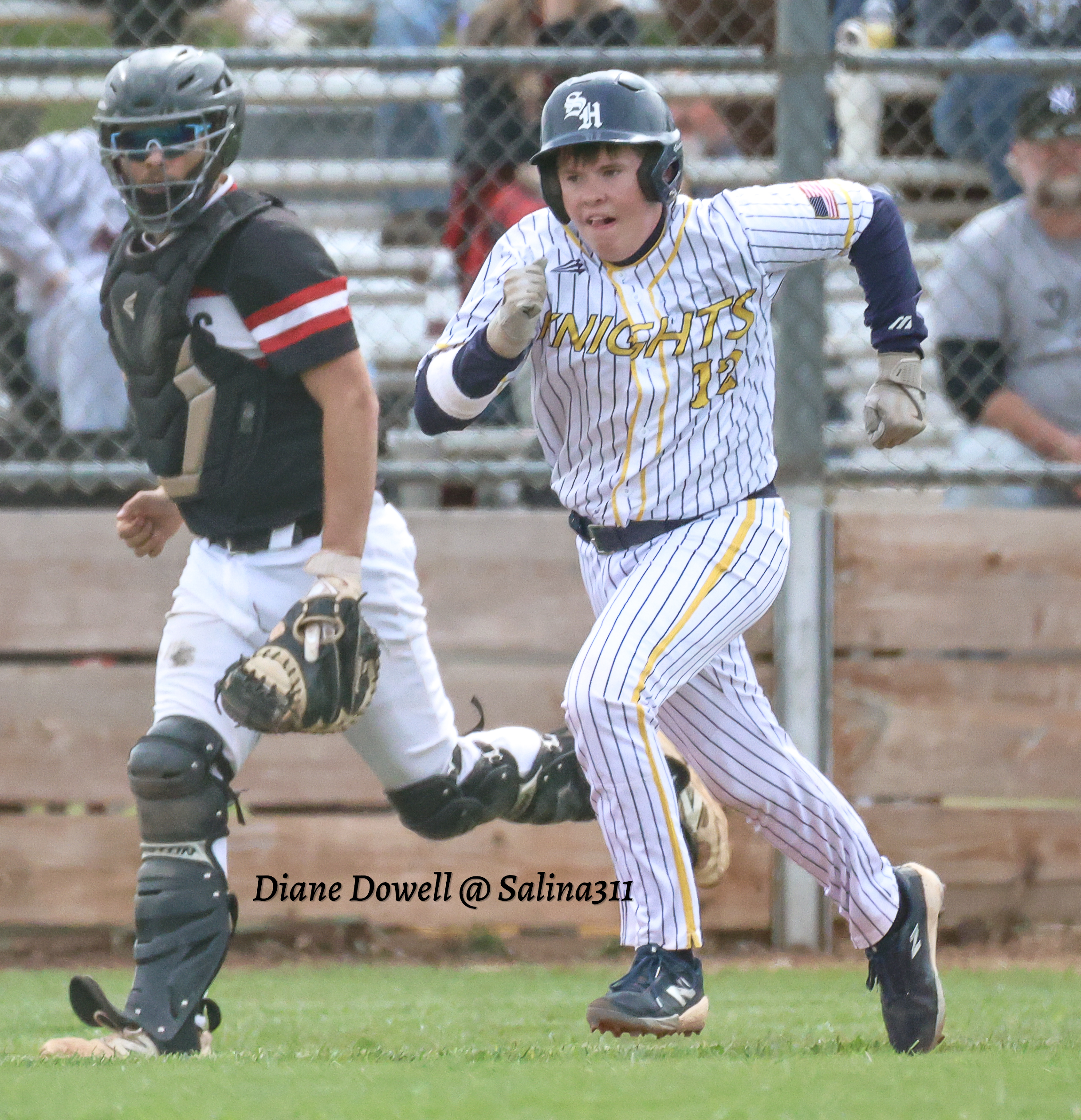 Sacred Heart's #3, Luke Koland, captured his 100th career hit during the game against Sylvan-Lucas on April 30, 2026.