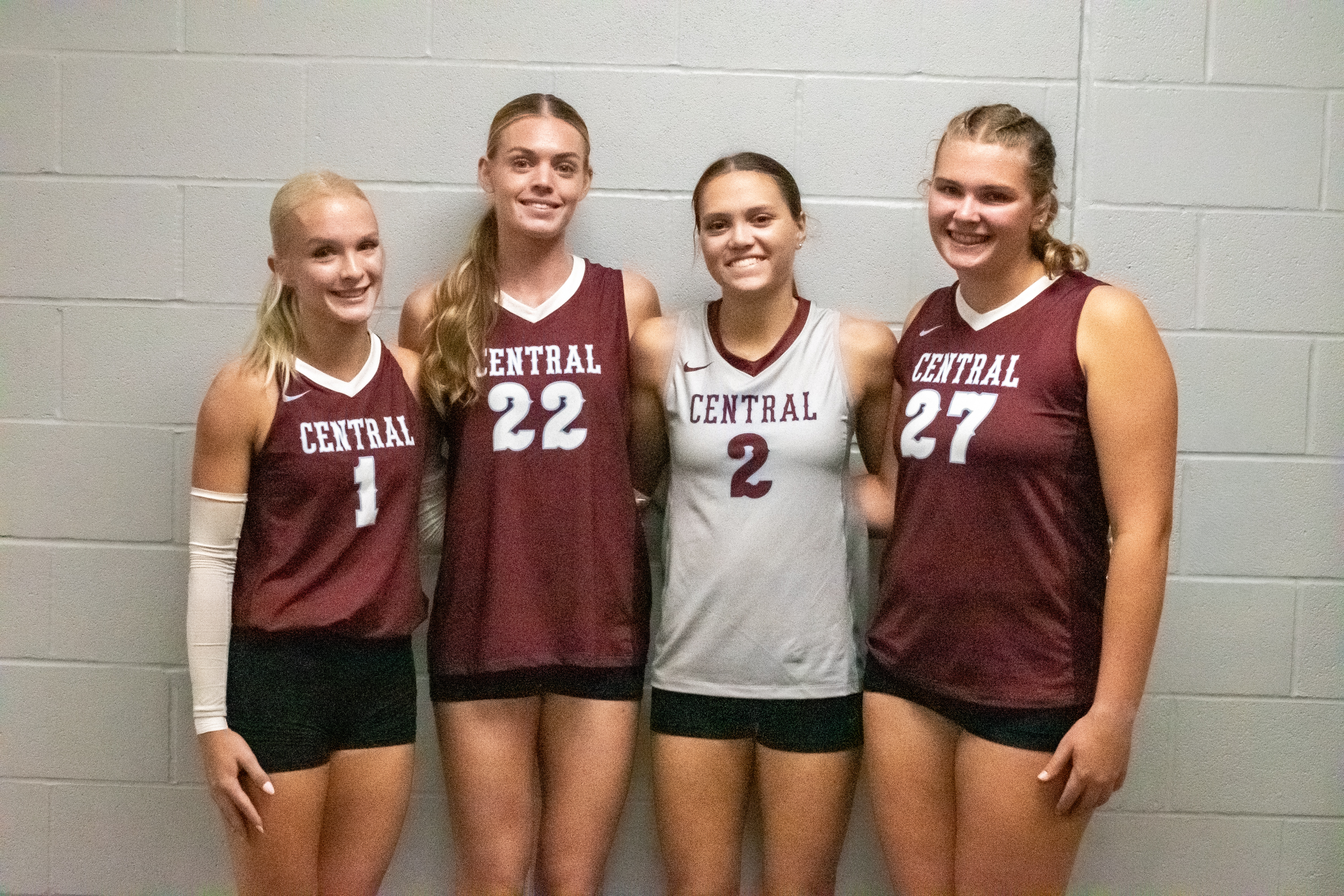 Salina Central Honors Four Senior Volleyball Players on Senior Night