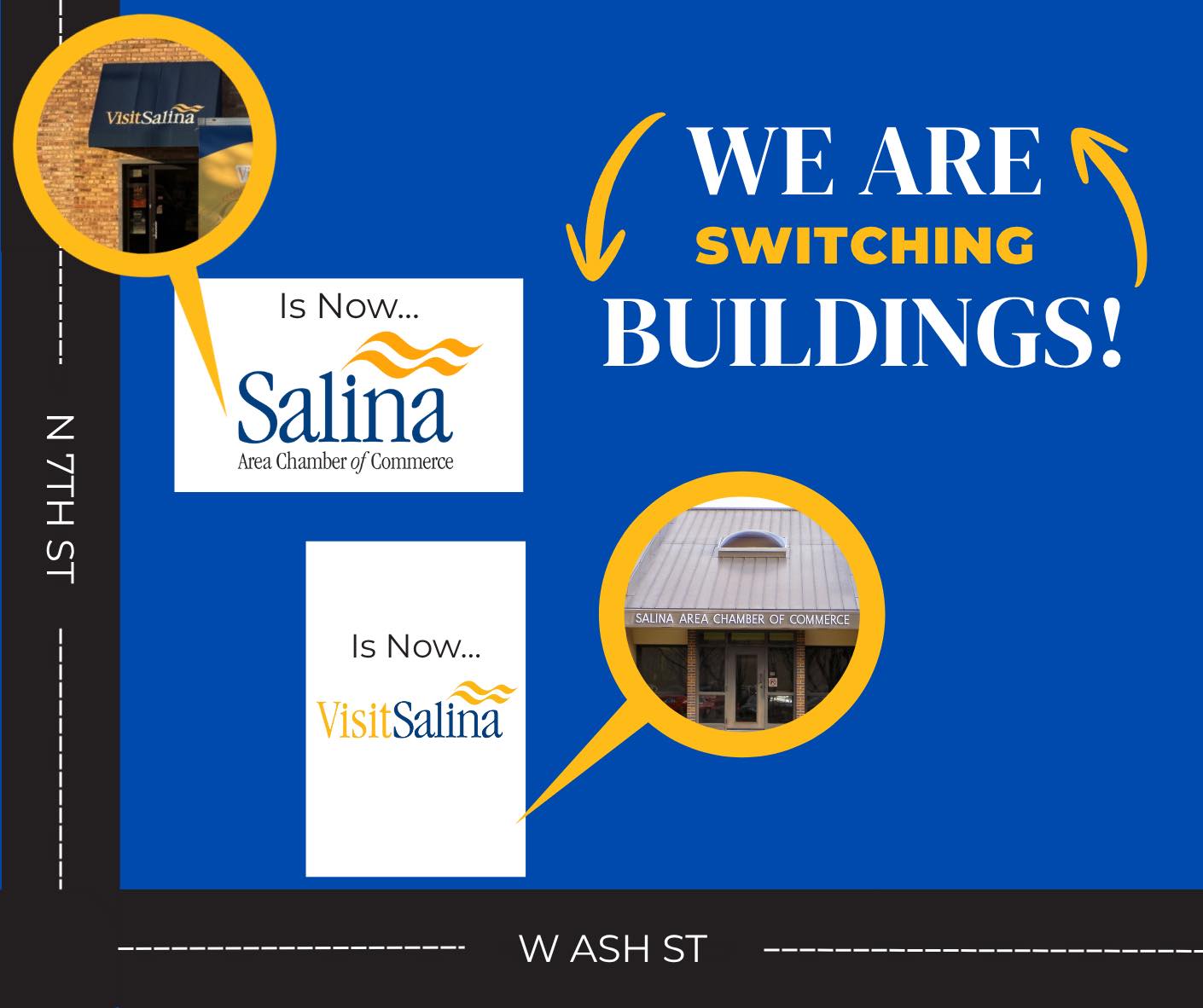 Salina Area Chamber of Commerce and Visit Salina Swap Office Spaces