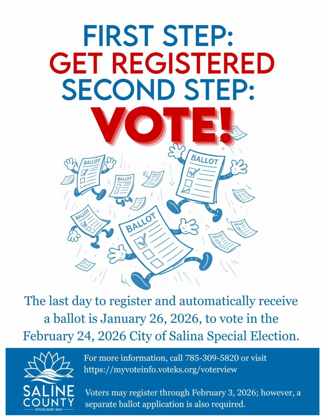 City of Salina Special Election Approaching, Voter Registration Open