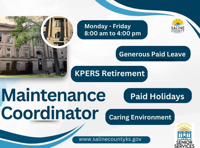 Saline County seeks maintenance coordinator for senior services department