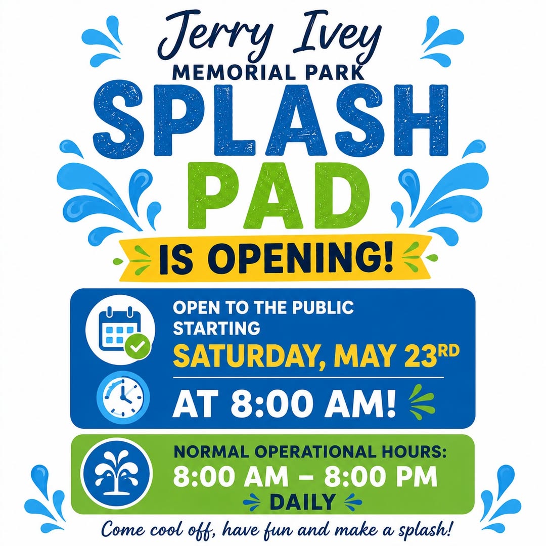 Jerry Ivey Splash Pad Set to Reopen Saturday with Major Upgrades