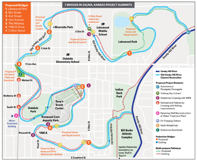 Salina’s $33.8 Million River Project Nears Construction Bidding as Current Costs Come Into Focus