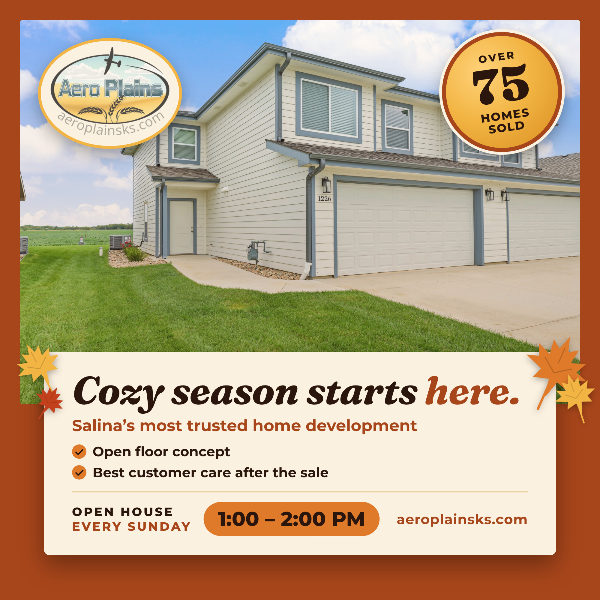 Fall Brings More Open Houses at AeroPlains! 