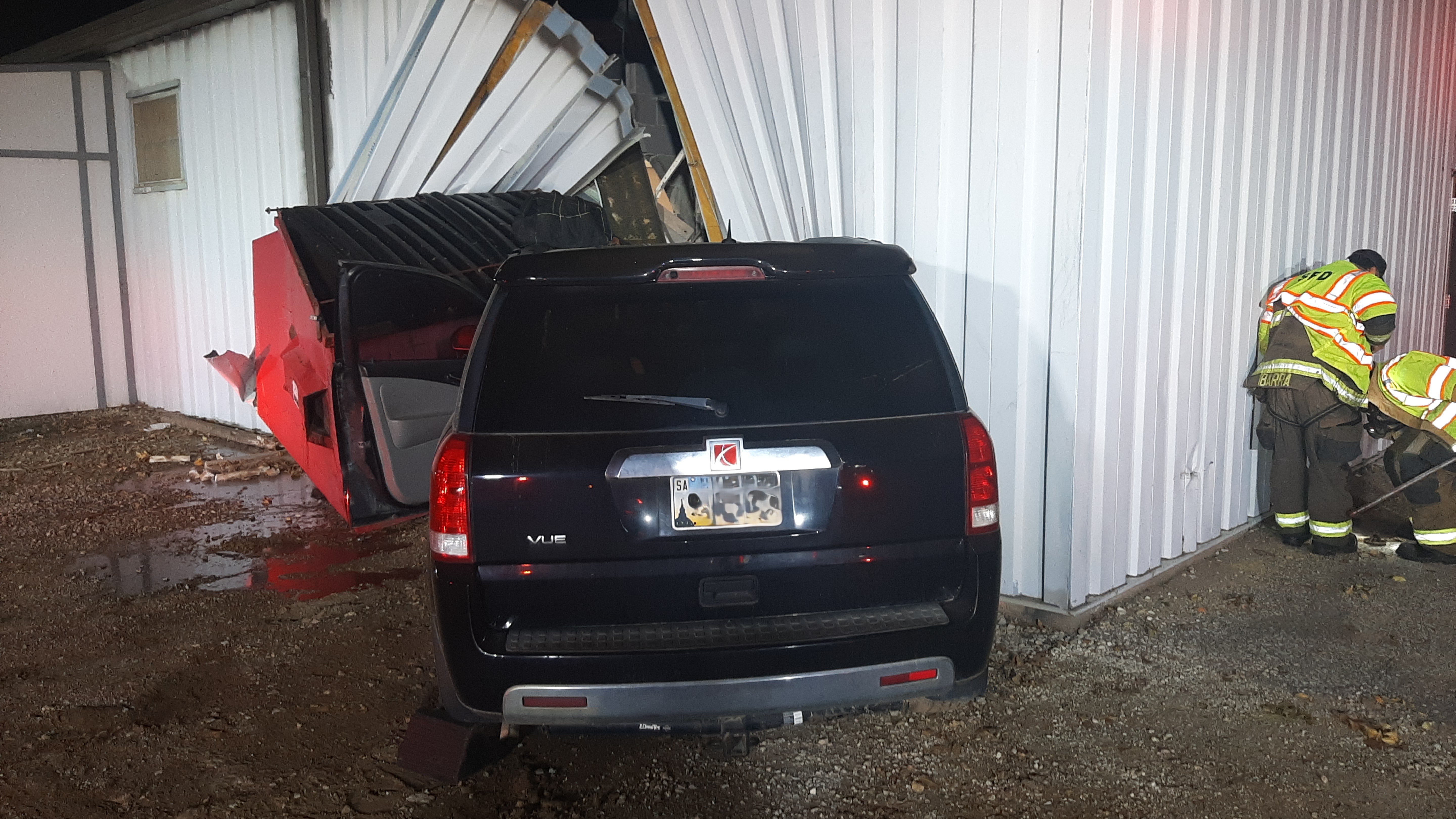 Vehicle Crashes Into Kenwood Hall After Reckless Driving Incident