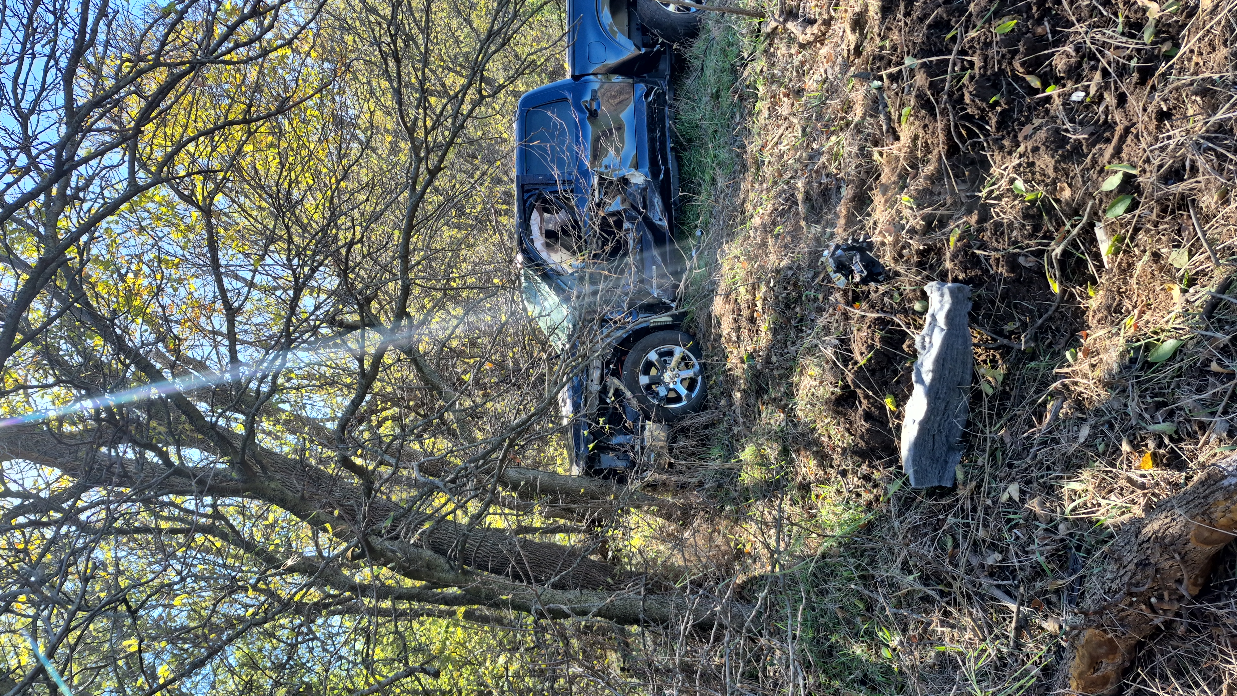 Driver Injured After Truck Strikes Tree Near Niles and Country Club Roads