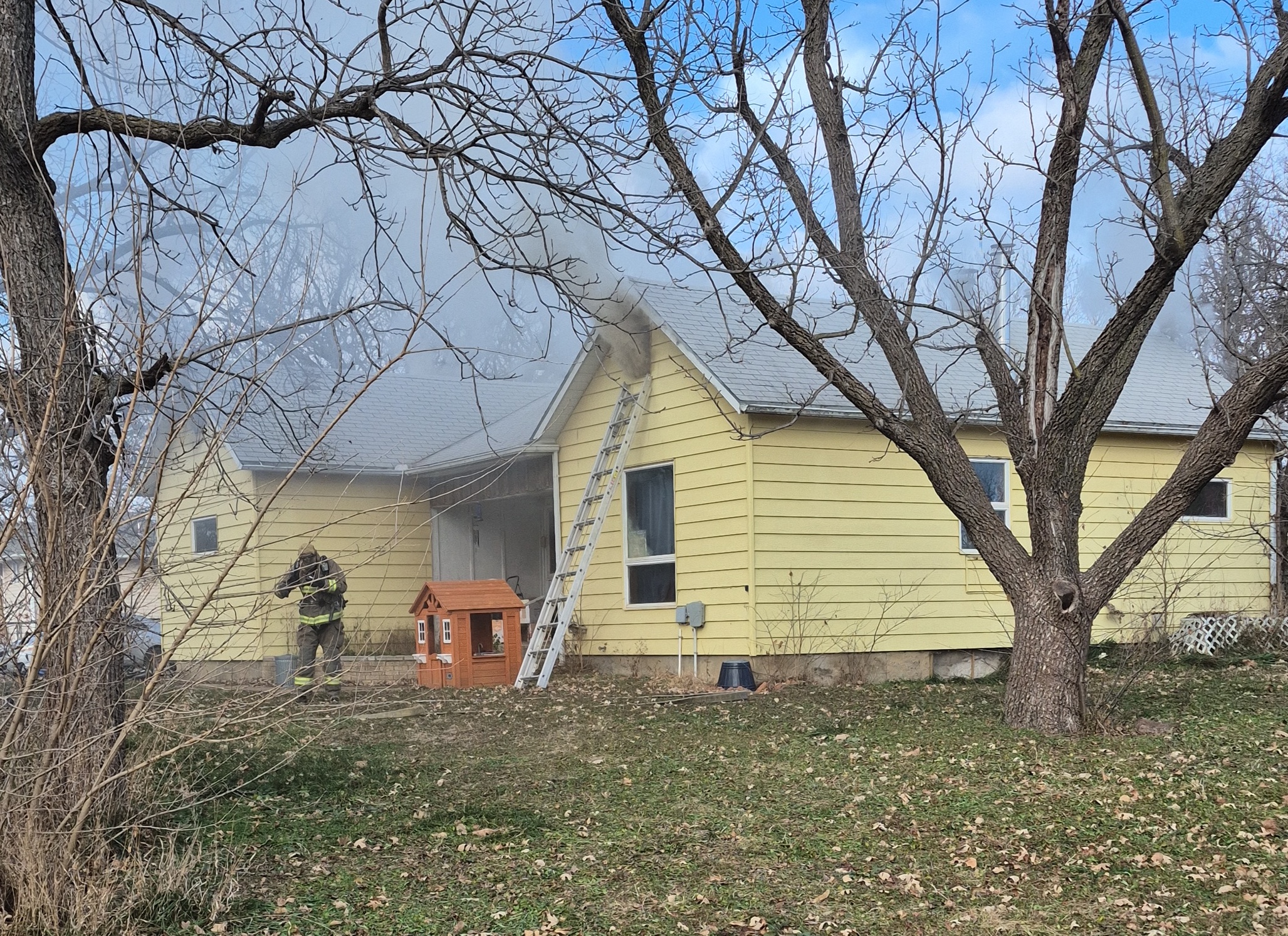 Early Morning House Fire Causes Significant Damage in Brookville