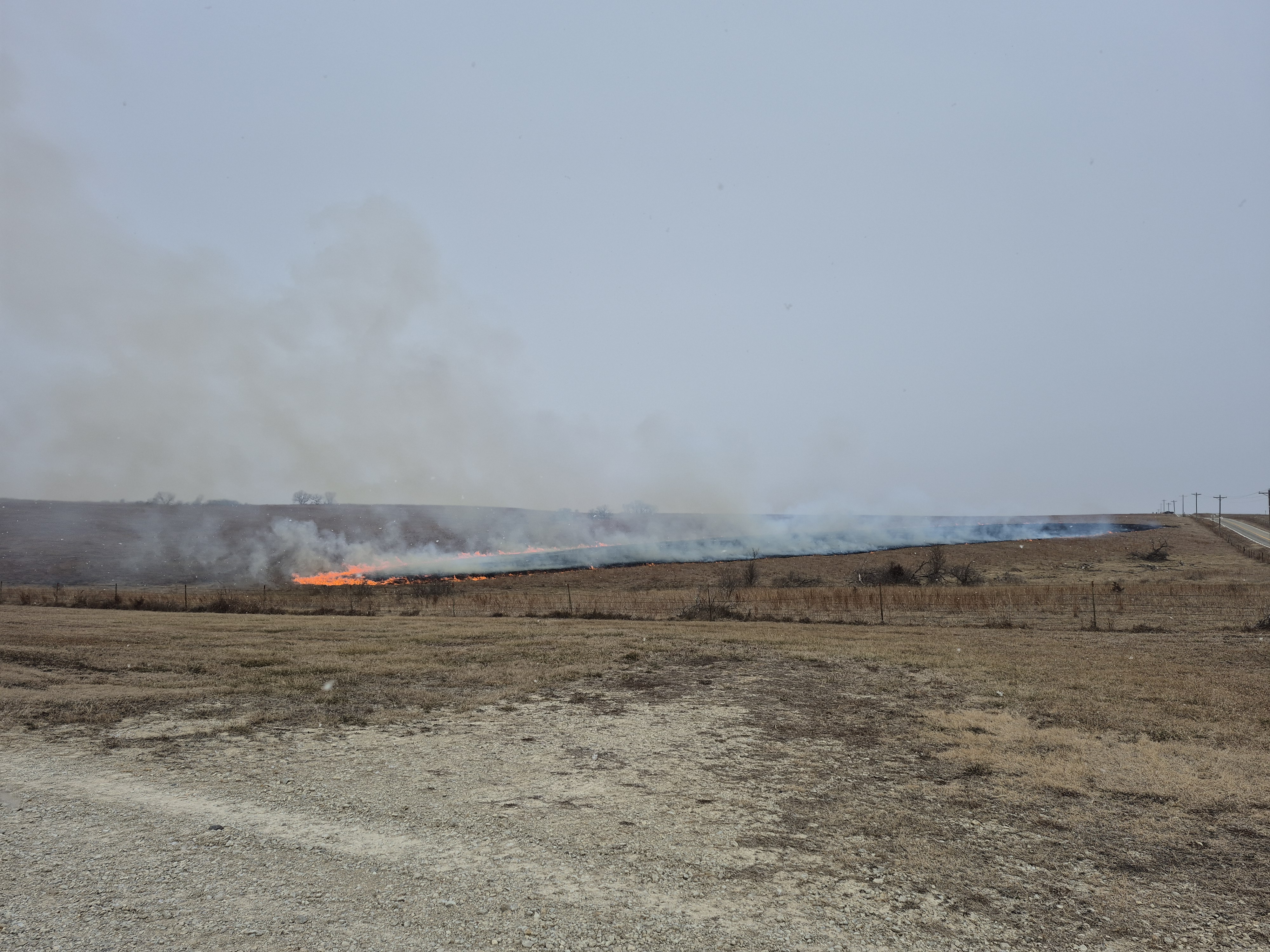 Grass Fire Reported on North Headville Road