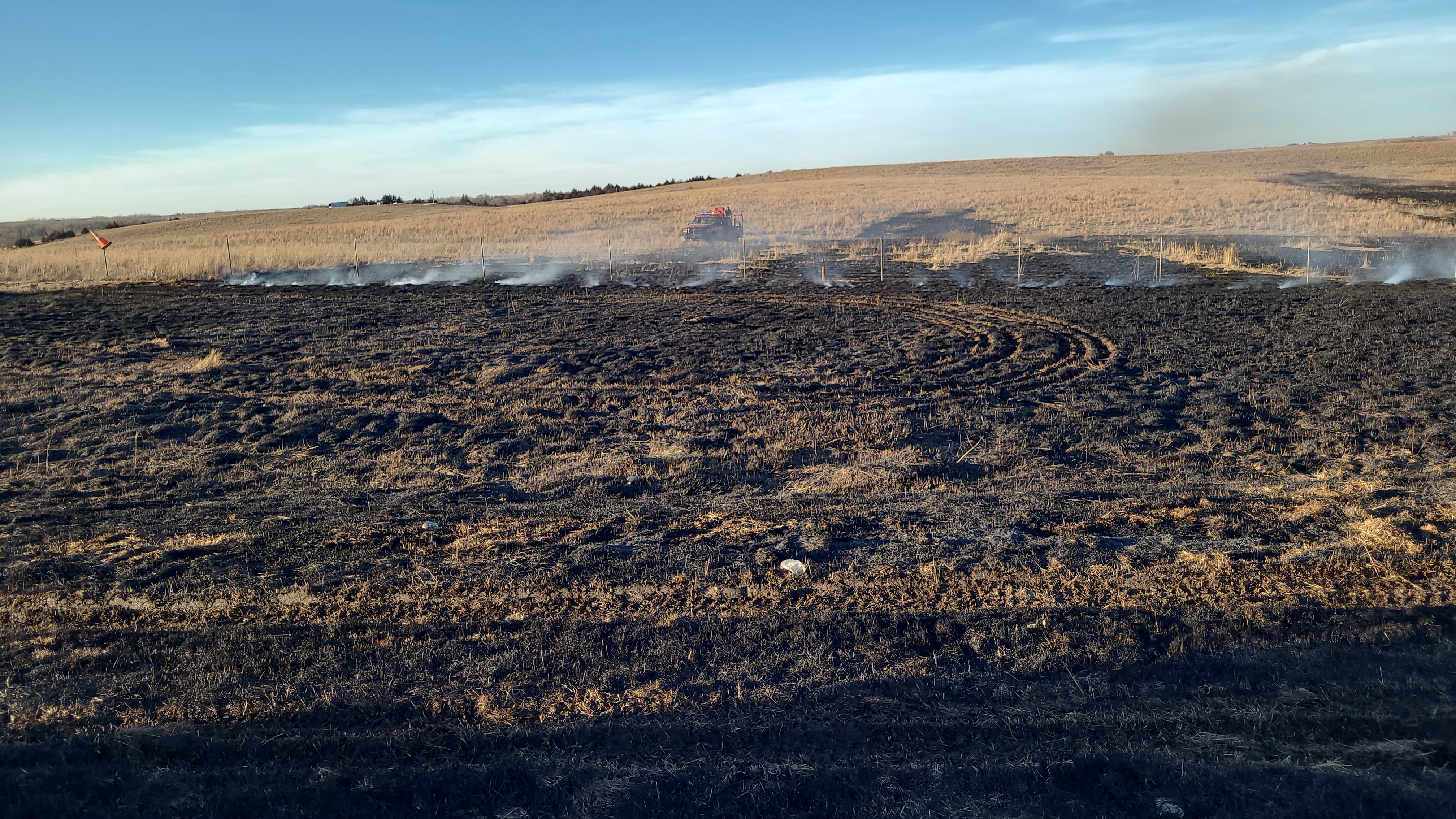 Grass Fire Reported Along I-70 Near Milepost 237