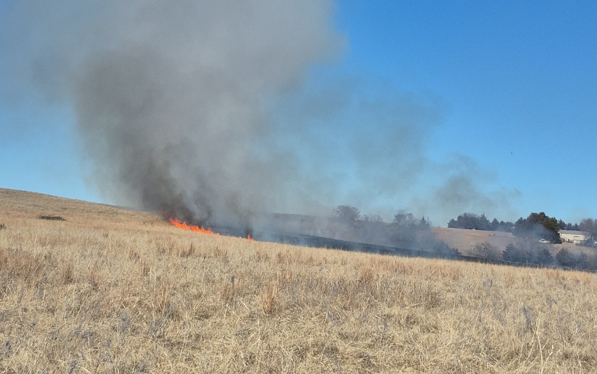 Pasture Fire Reported on South Burma Road