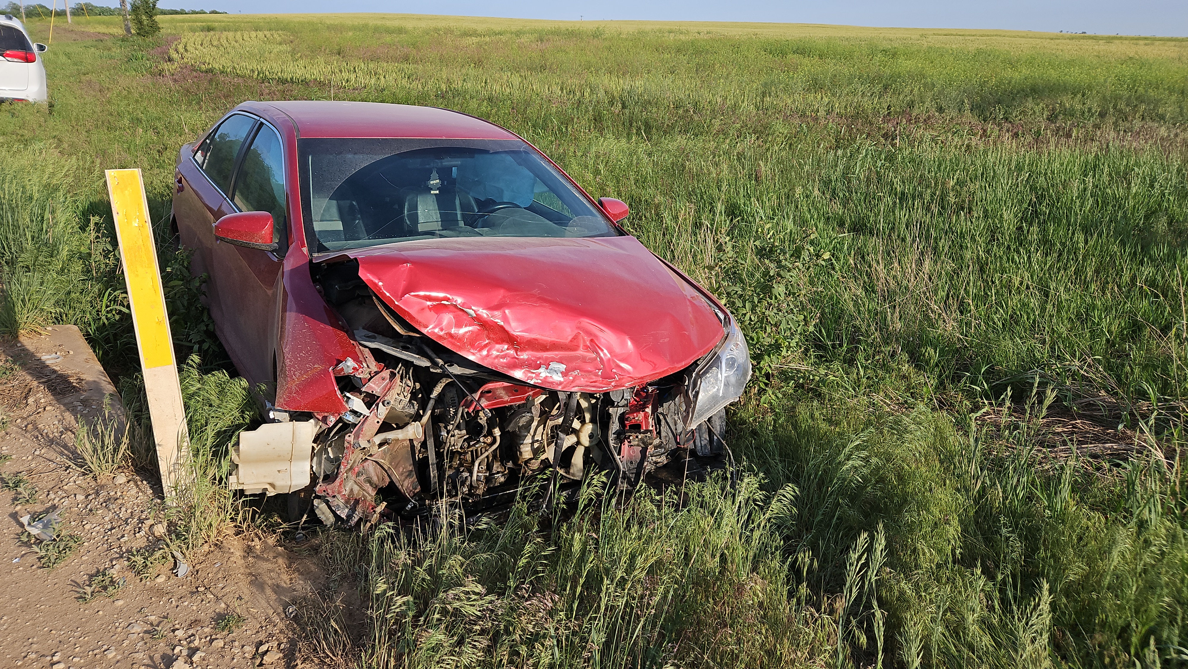 Two-Vehicle Crash in Rural Saline County Sends One Driver to Hospital