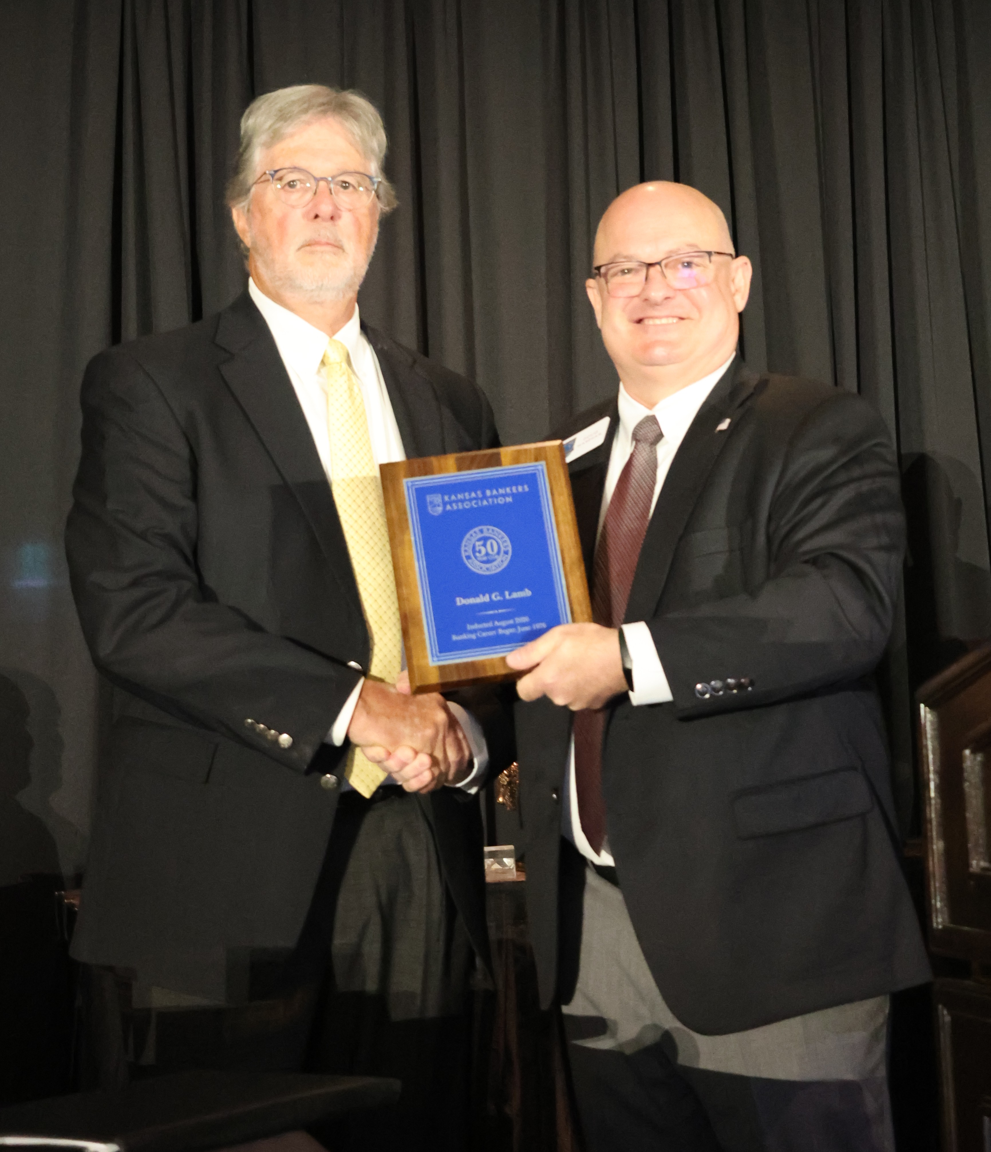 Bennington State Bank’s Don Lamb Honored for 50 Years in Banking