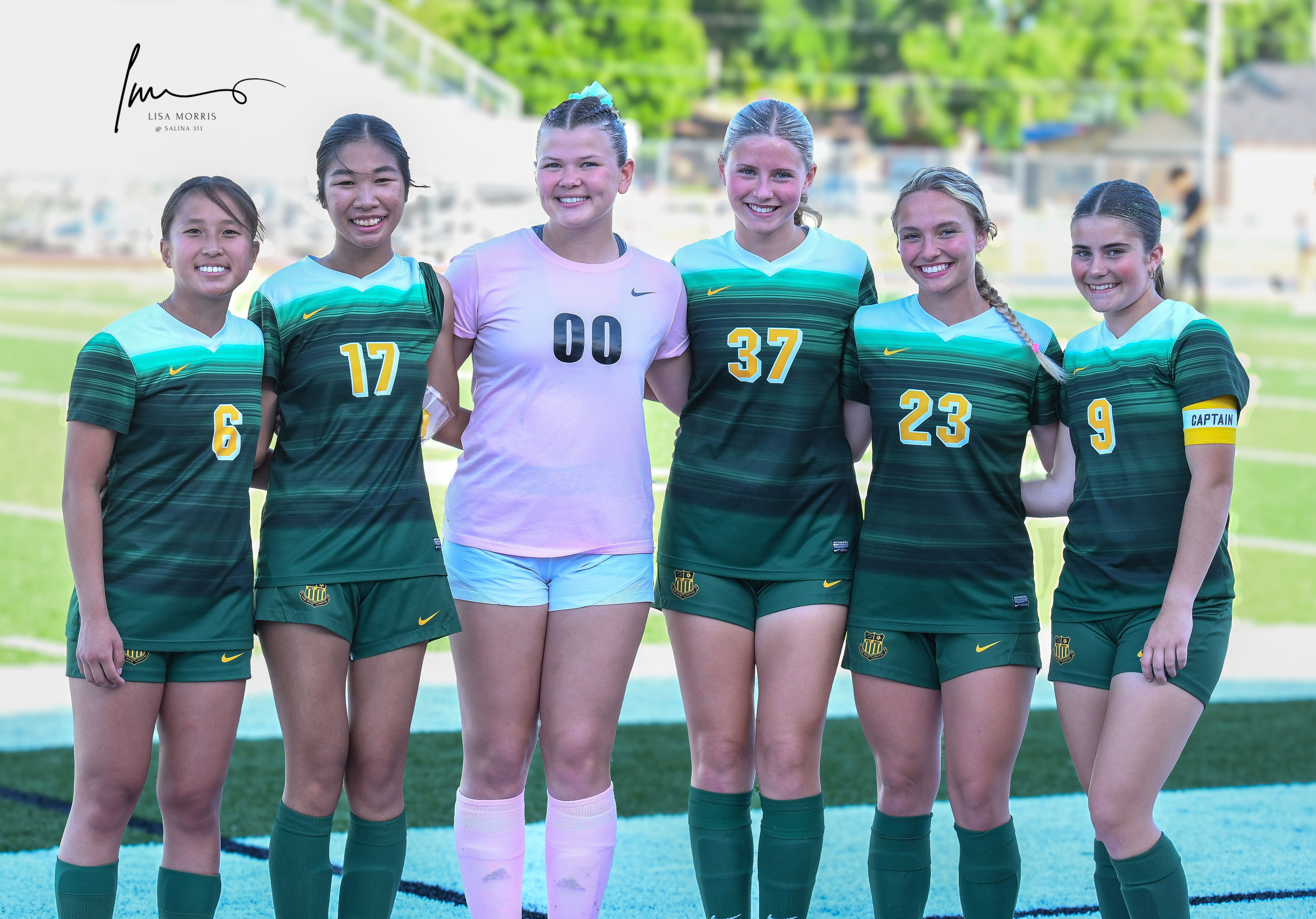 Salina South Honors Six Seniors on Girls Soccer Senior Night