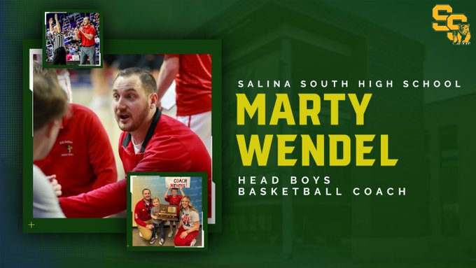 Salina South Names Marty Wendel as Head Boys Basketball Coach
