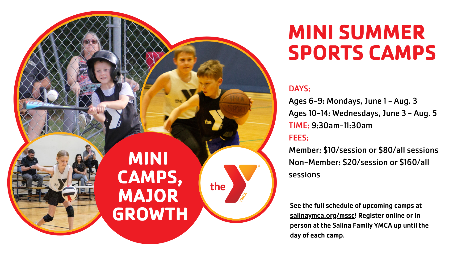 Salina Family YMCA Offers Summer Mini Sports Camps for Youth