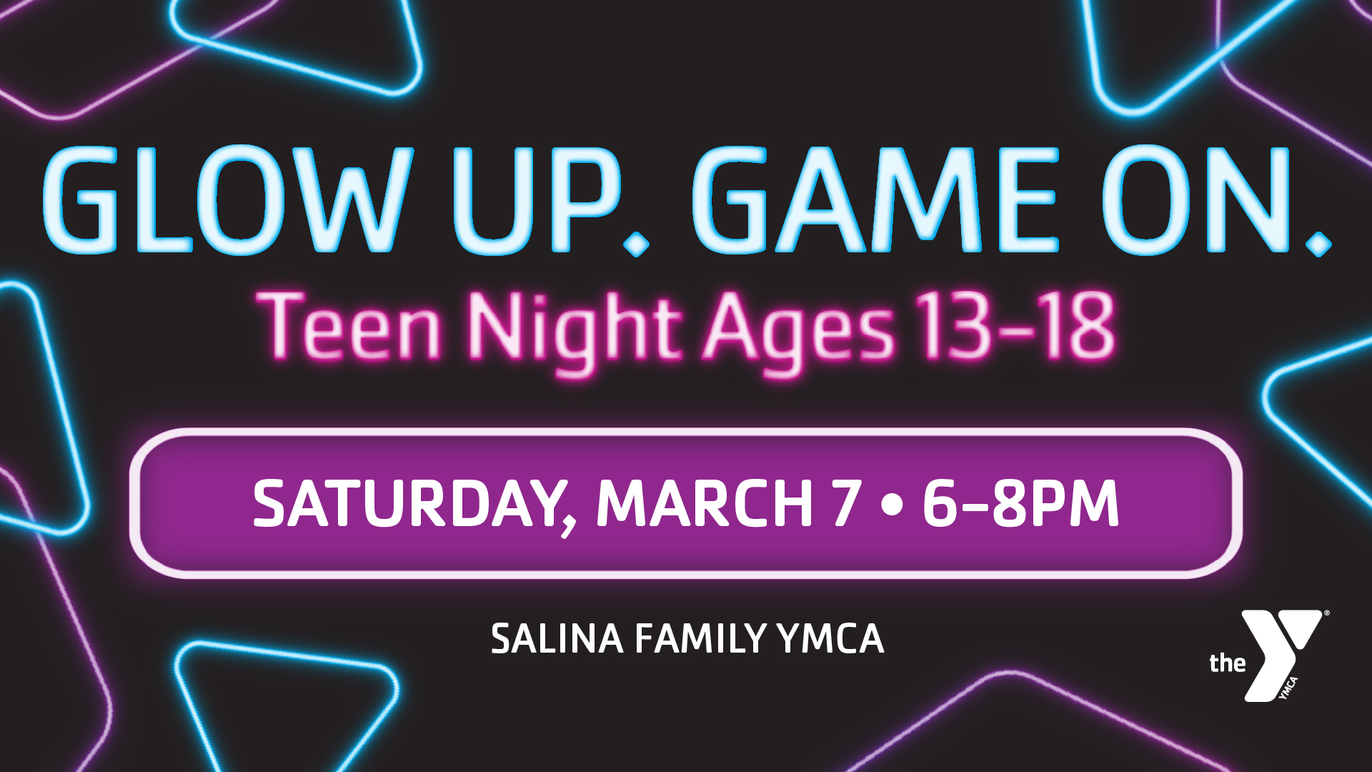 Salina Family YMCA “Glow” Teen Night this Saturday