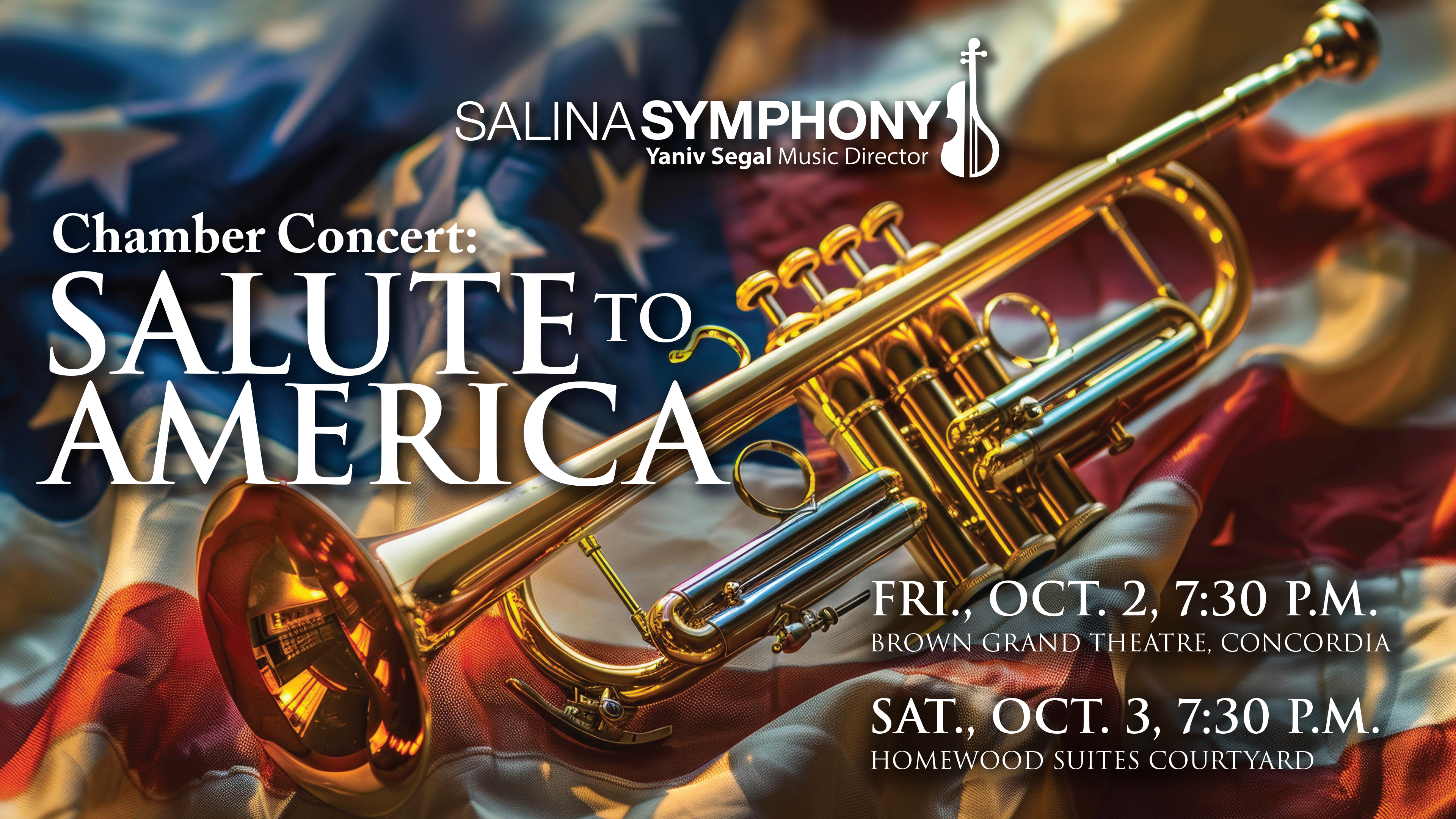 Salina Symphony to Present “Salute to America” Chamber Concerts Oct. 2 & 3