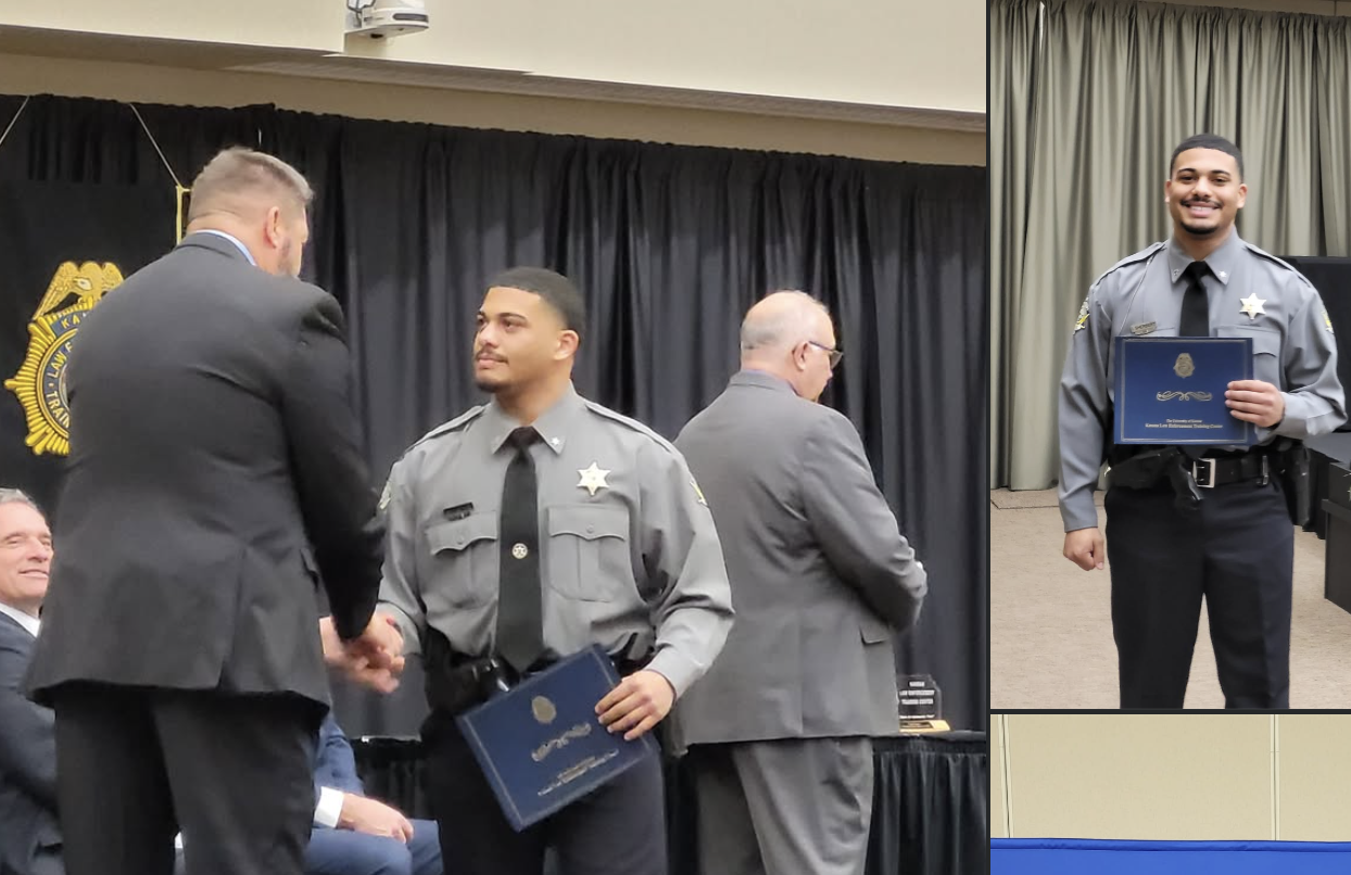 Deputy Isaiah Sherbert Graduates from Kansas Law Enforcement Training Center