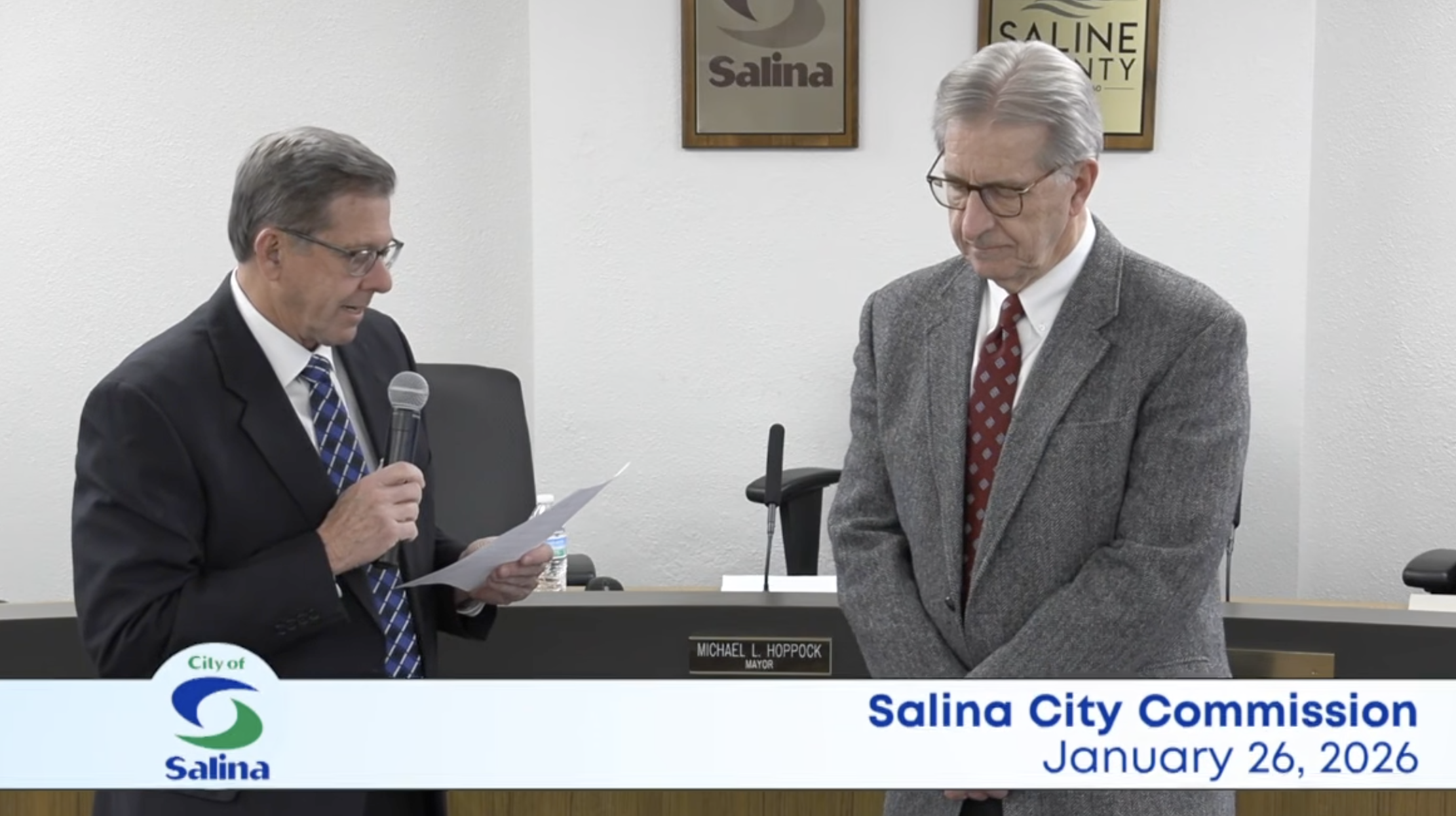 Salina City Commission Honors Greg A. Bengston for 40 Years of Service as City Attorney