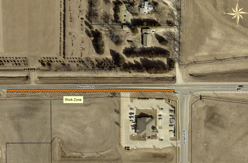 West Magnolia and Virginia Drive Construction to Begin February 16