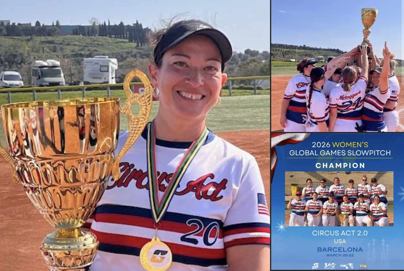 Saline County Employee Wins Global Softball Championship in Spain
