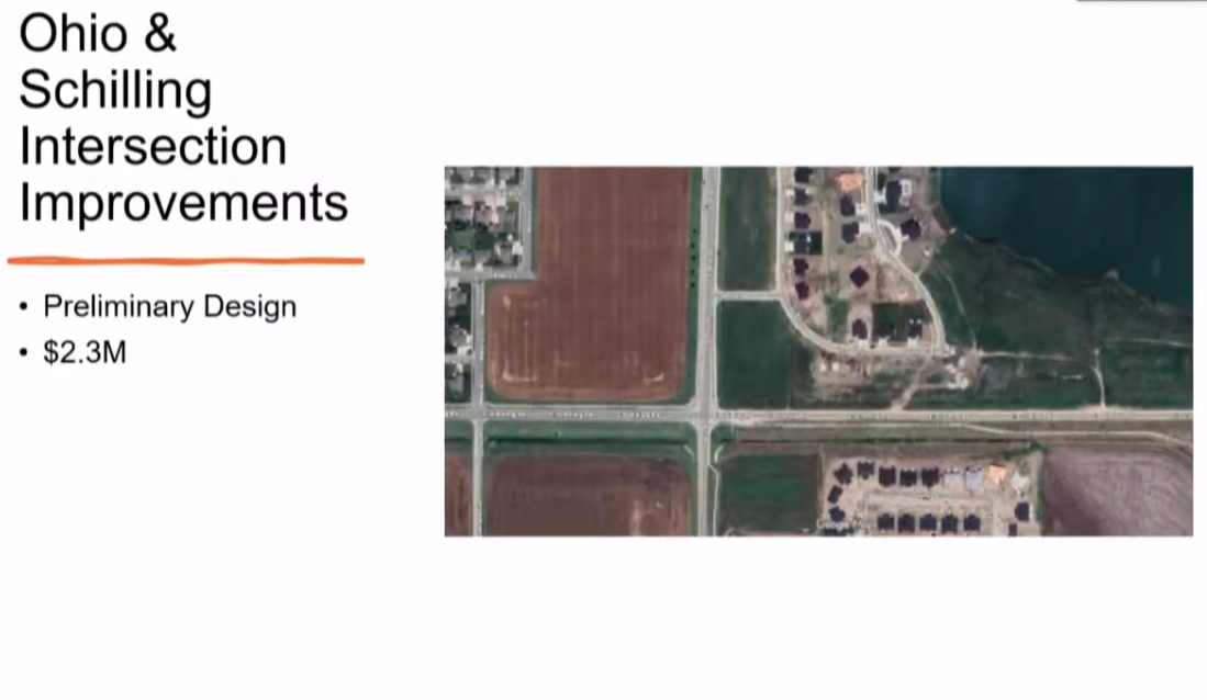 Traffic Study Underway for $2.3 Million Schilling Road and Ohio Street Intersection Improvements