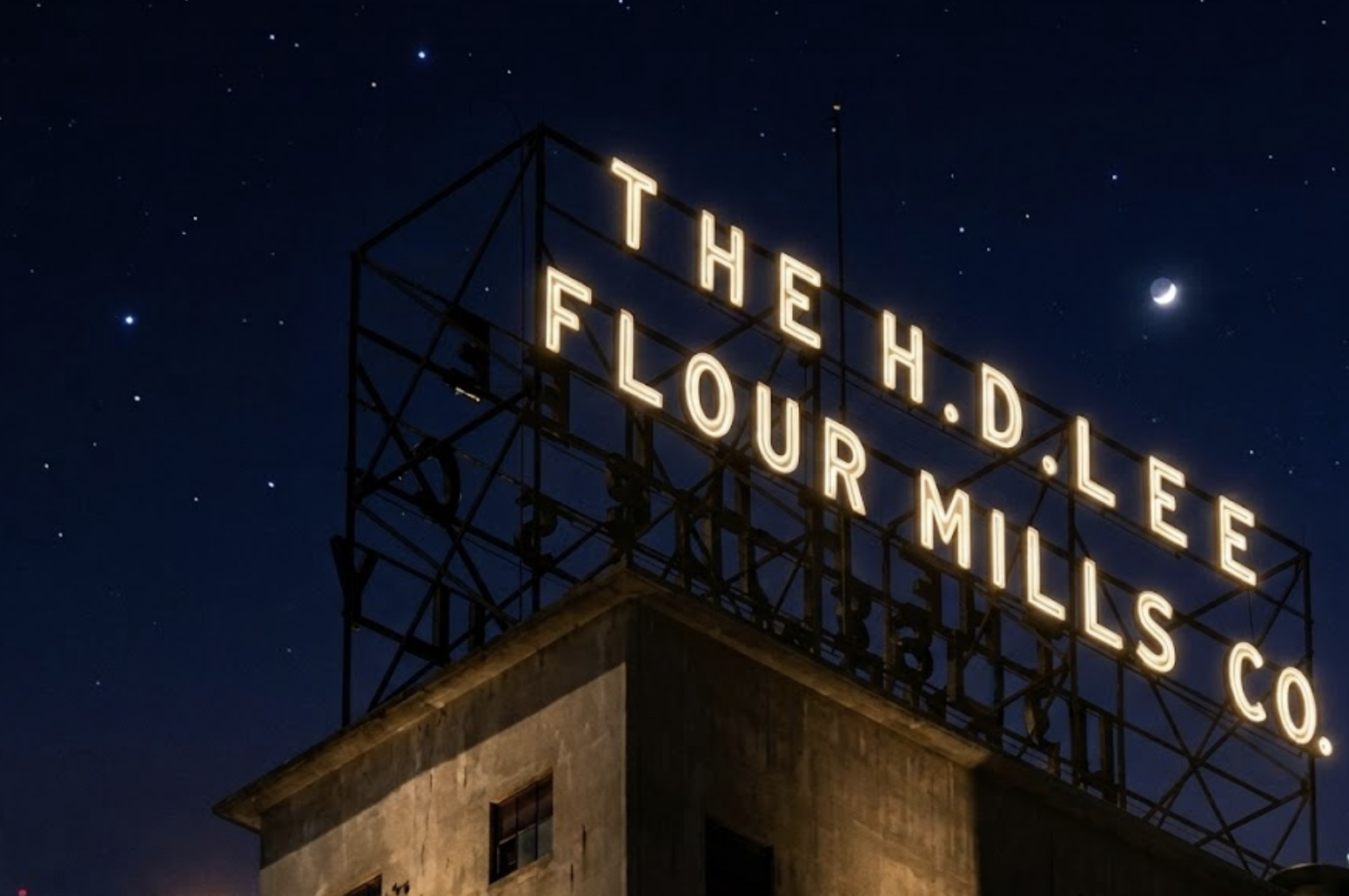 Historic H.D. Lee Sign Rebuilt as City Prepares to Consider Its Return
