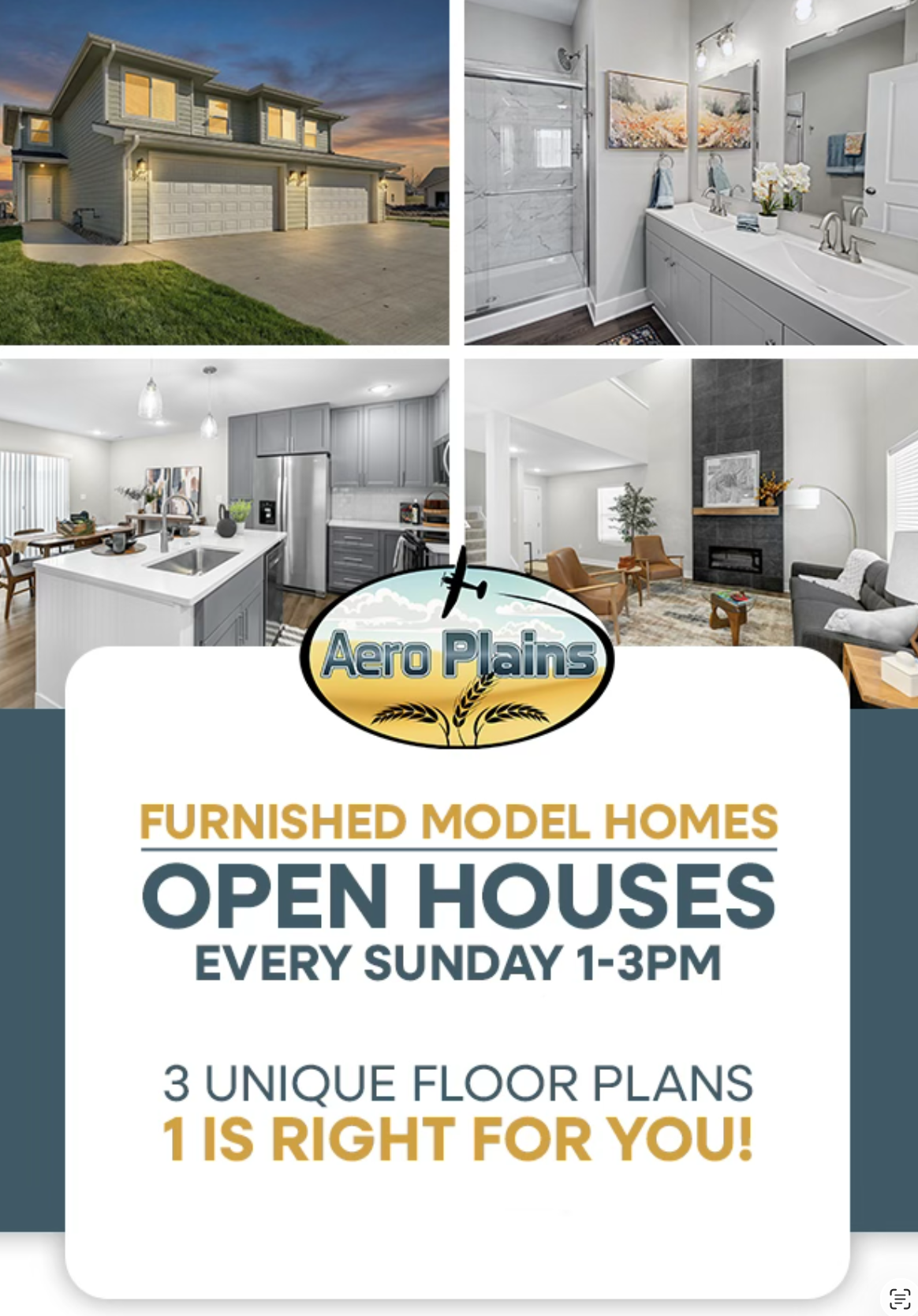 Big News For May 17th Open Houses at Aero Plains! 