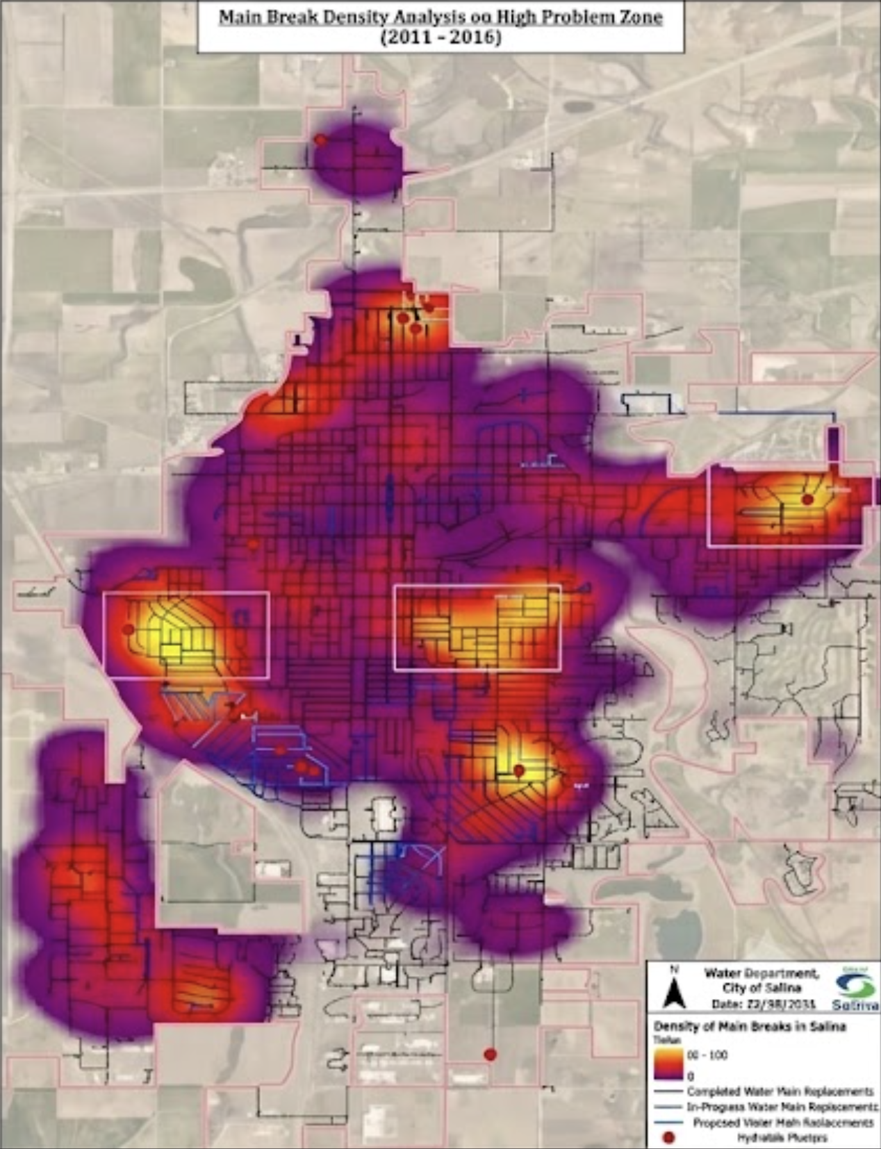 Salina Officials Review Water Quality Concerns, Aging Cast Iron Waterlines and Possible Water Rate Increases