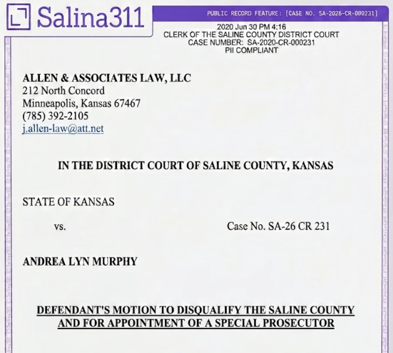 Murphy Defense Seeks to Remove Saline County Attorney’s Office From Animal Shelter Case