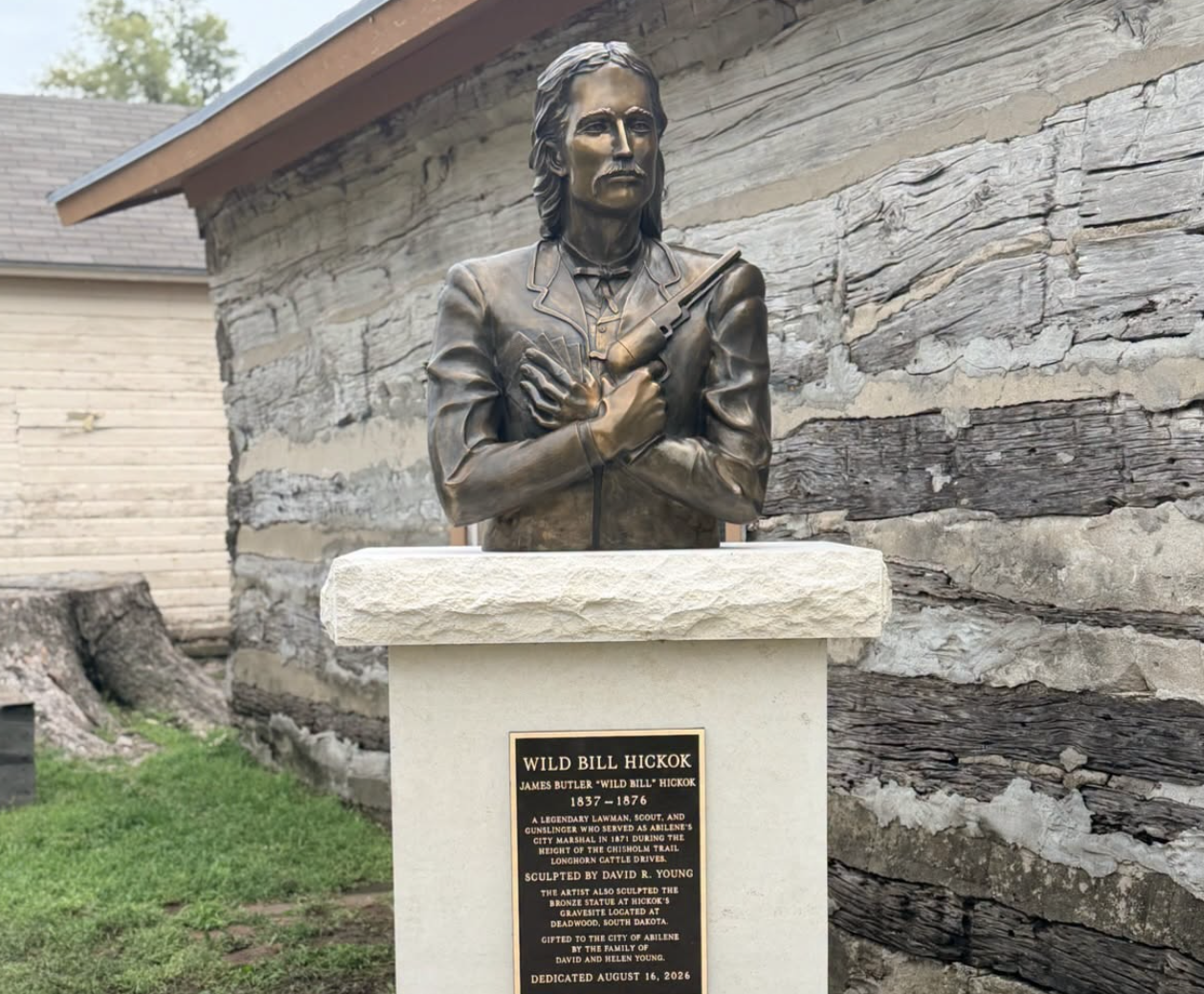 Abilene Dedicates New Wild Bill Hickok Monument at Old Abilene Town